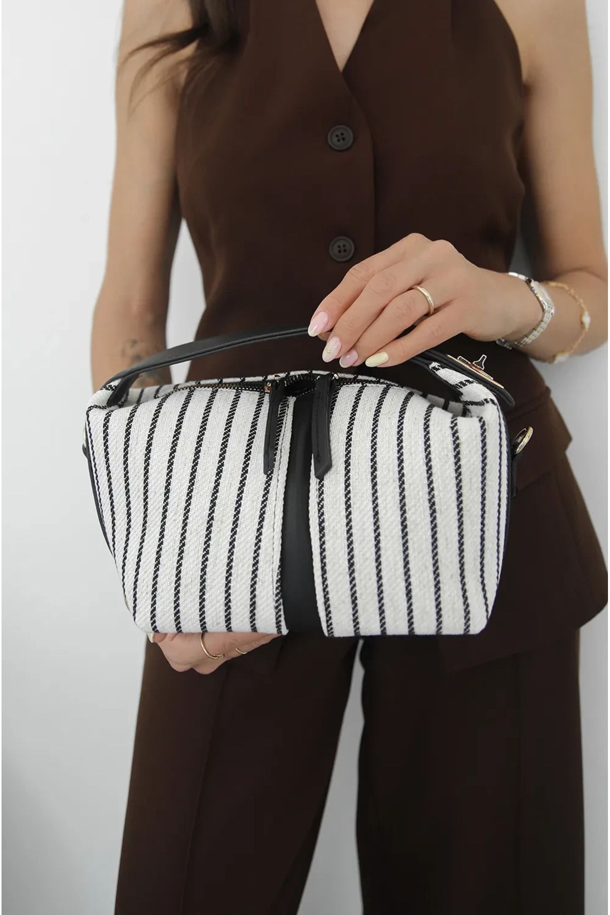 BAGS Cascade Siyah El ve Omuz Çantası