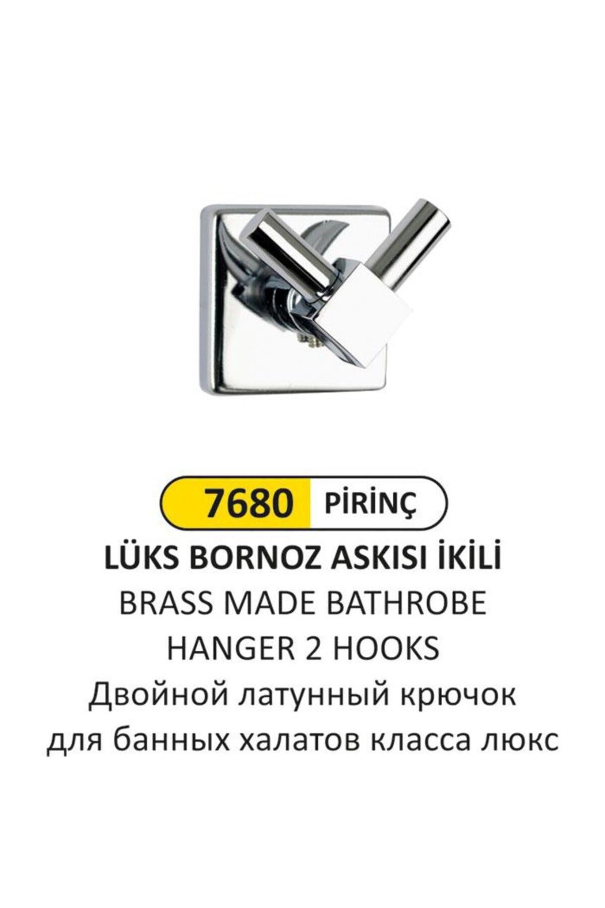 Arı Metal LÜKS PRİNÇ BORNOZ ASKISI 2 Lİ