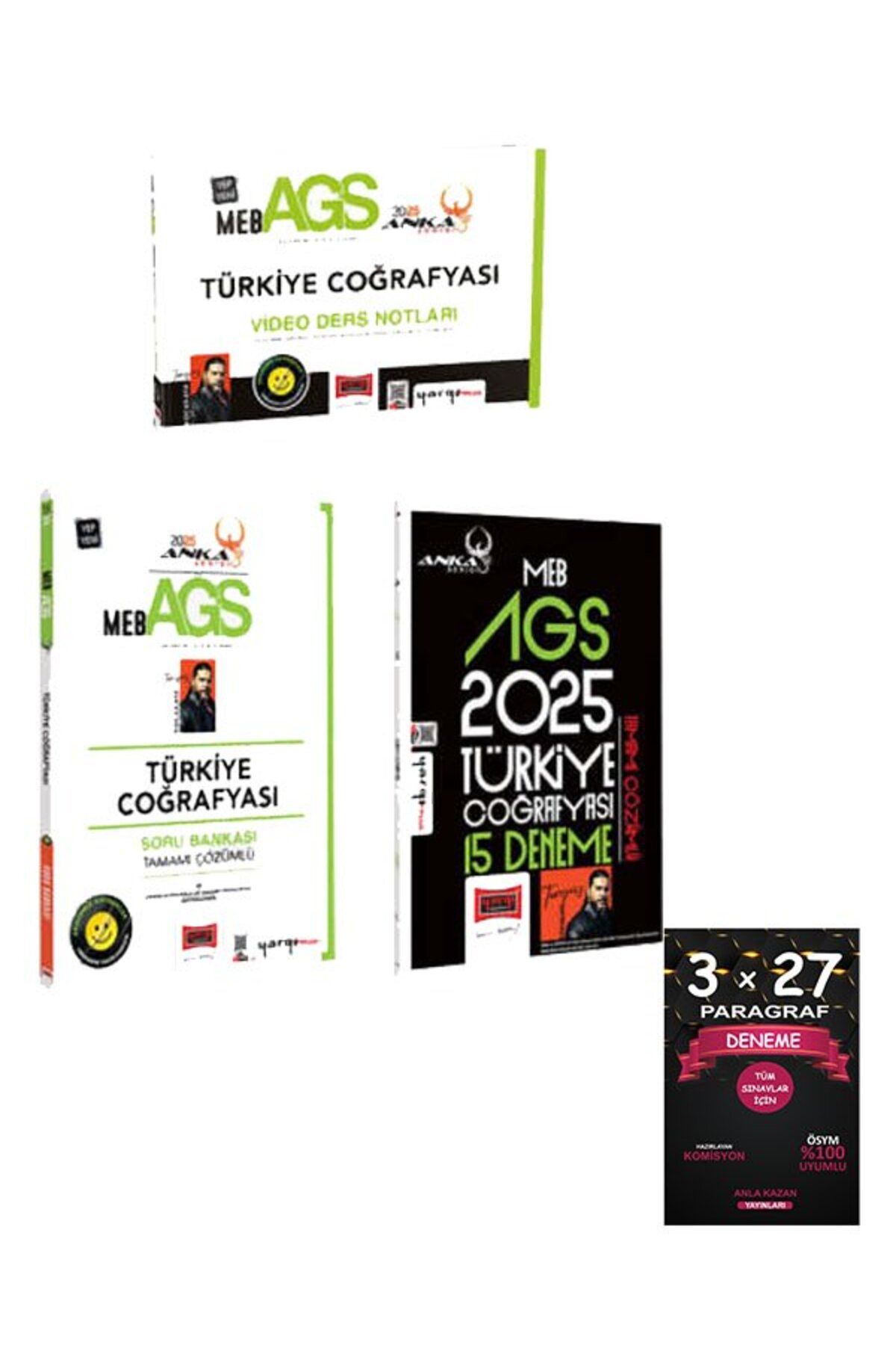 Yargı Yayınları Yargı Yayınları 2025 MEB-AGS Anka Serisi Türkiye Coğrafyası Video-Soru-Deneme Seti (3 Kitap)