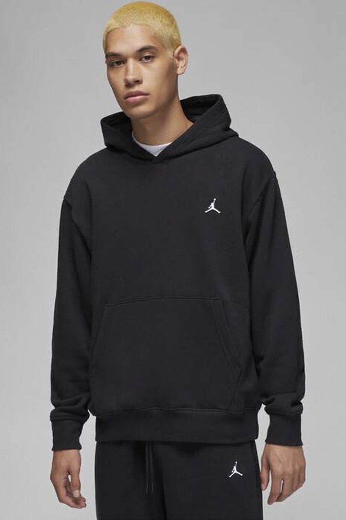 Nike Jordan Essential Fleece Pullover Men's Hoodie Erkek Kapüşonlu Sweatshirt Siyah