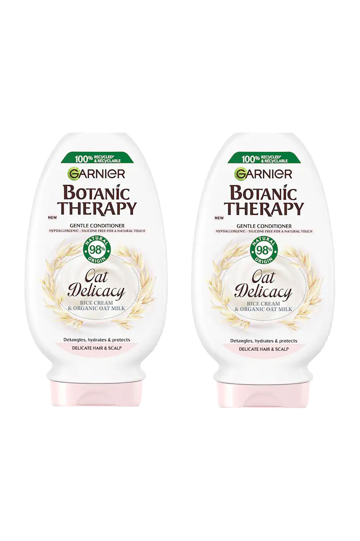 Garnier Balsam De Păr Botanic Therapy Cu Cremă De Orez Și Lapte De Ovăz Organic, 200 Ml X 2 Buc. Unisex - One Size