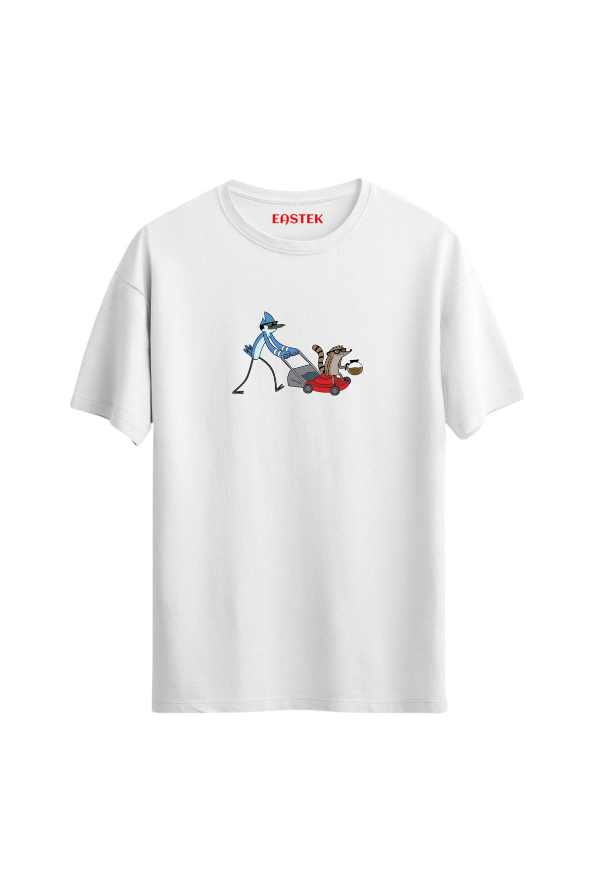 Eastek Cartoon Minimal Baskılı Tasarım T-Shirt