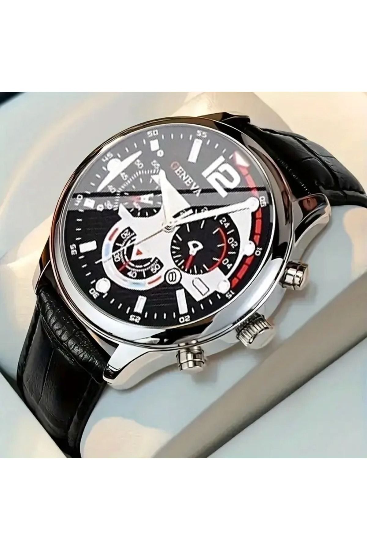 Feron accessories Erkek Kol Saati - Deri Kayışlı Analog Spor Saat E-0217