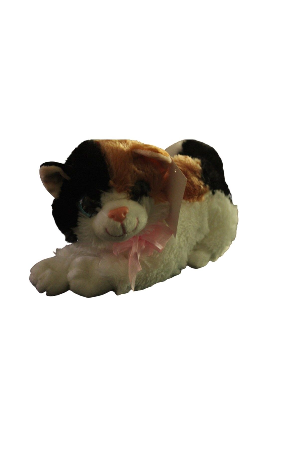 osman kızılkaya KZL Sesli Peluş Kedi 25 cm 76189 Beyaz Turuncu