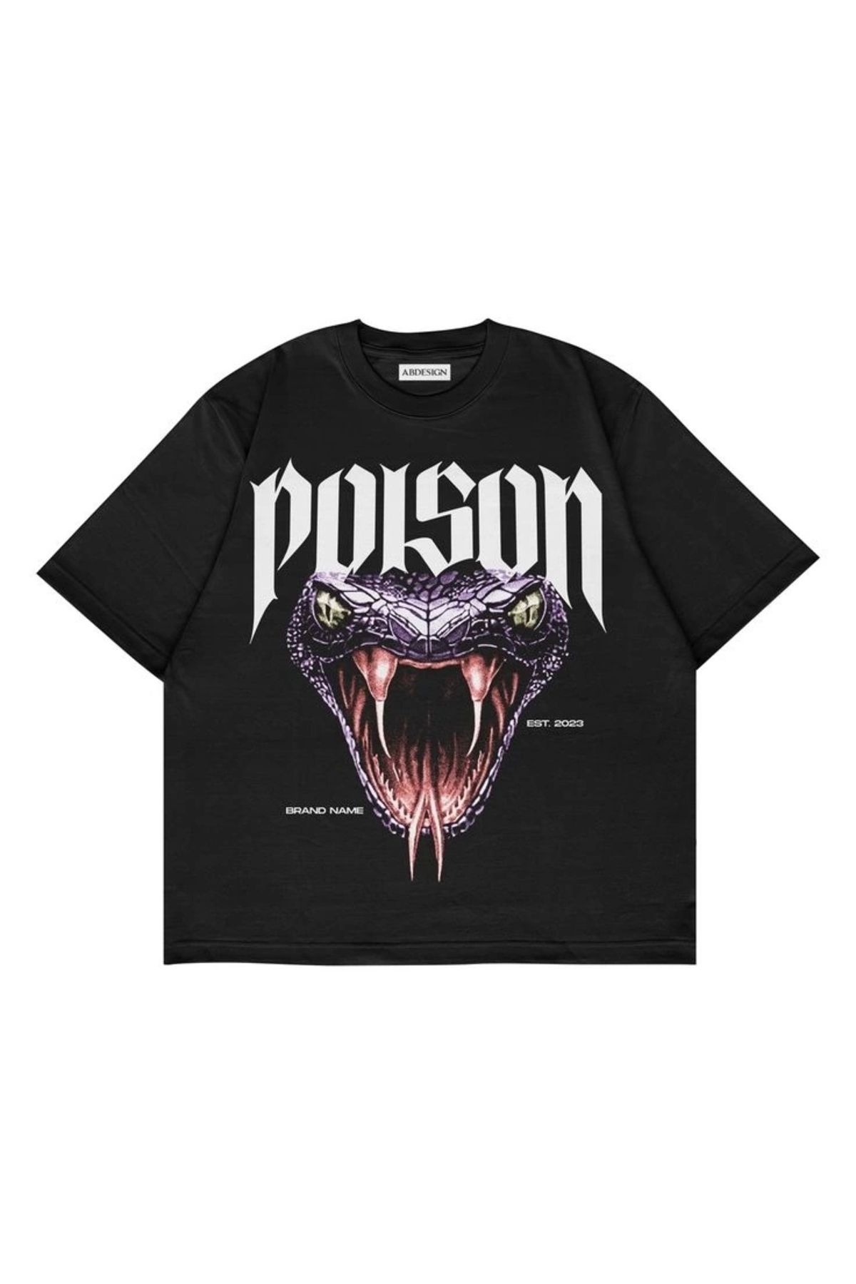 Violon Poison Siyah Renk Oversize T-Shirt