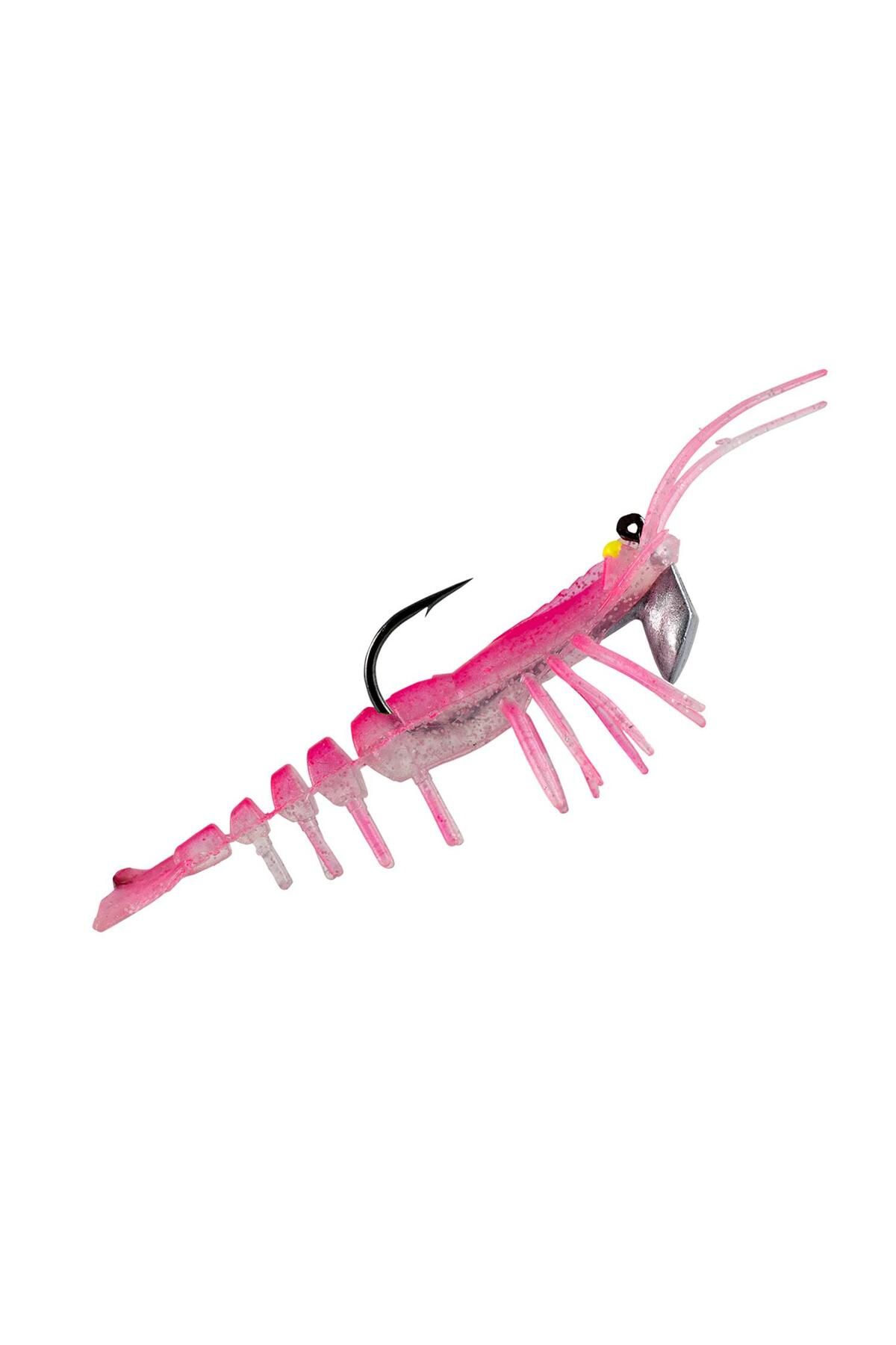 Hanfish Teke 75mm 7gr Silikon Karides Yem TK-516 Pink Shrimp