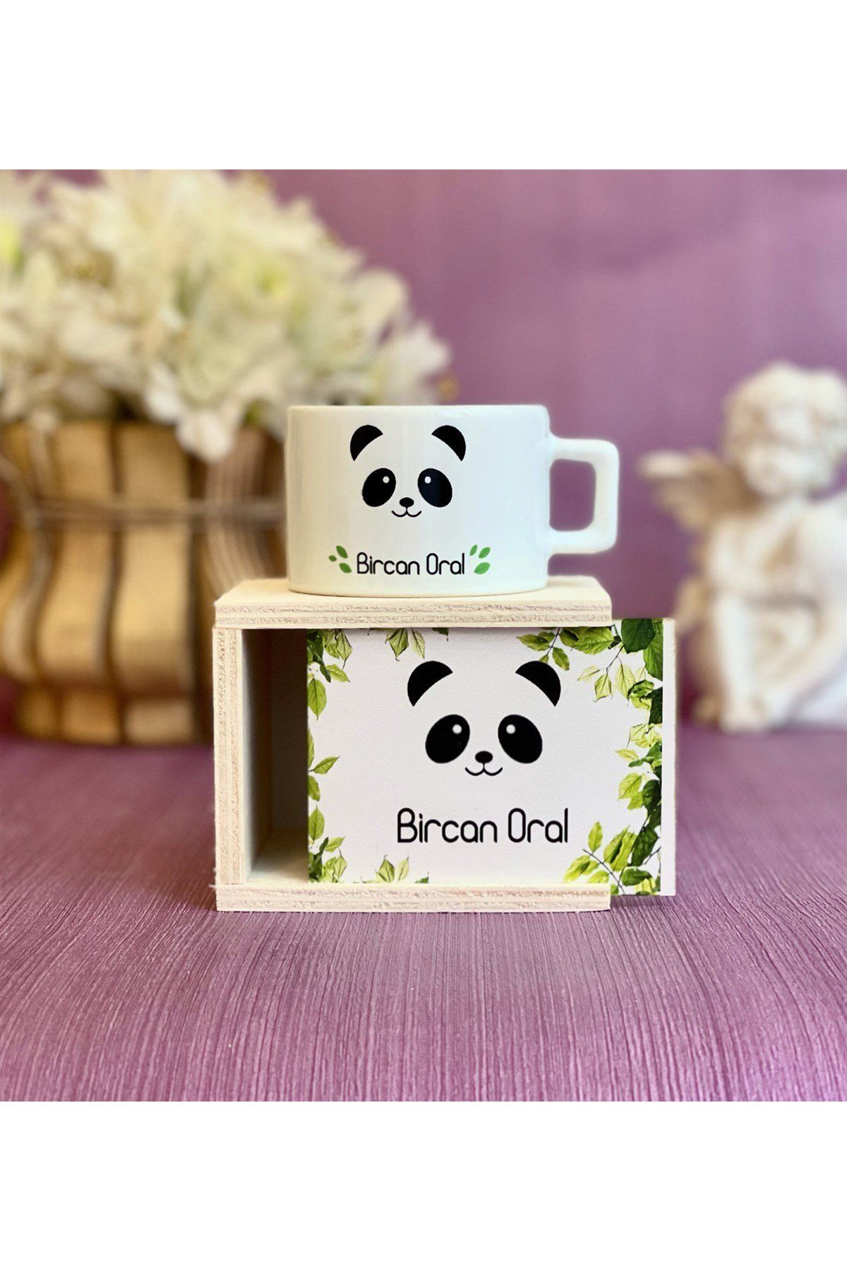 Gift Moda Kişiye Özel Panda Tasarımlı Kutulu Kupa