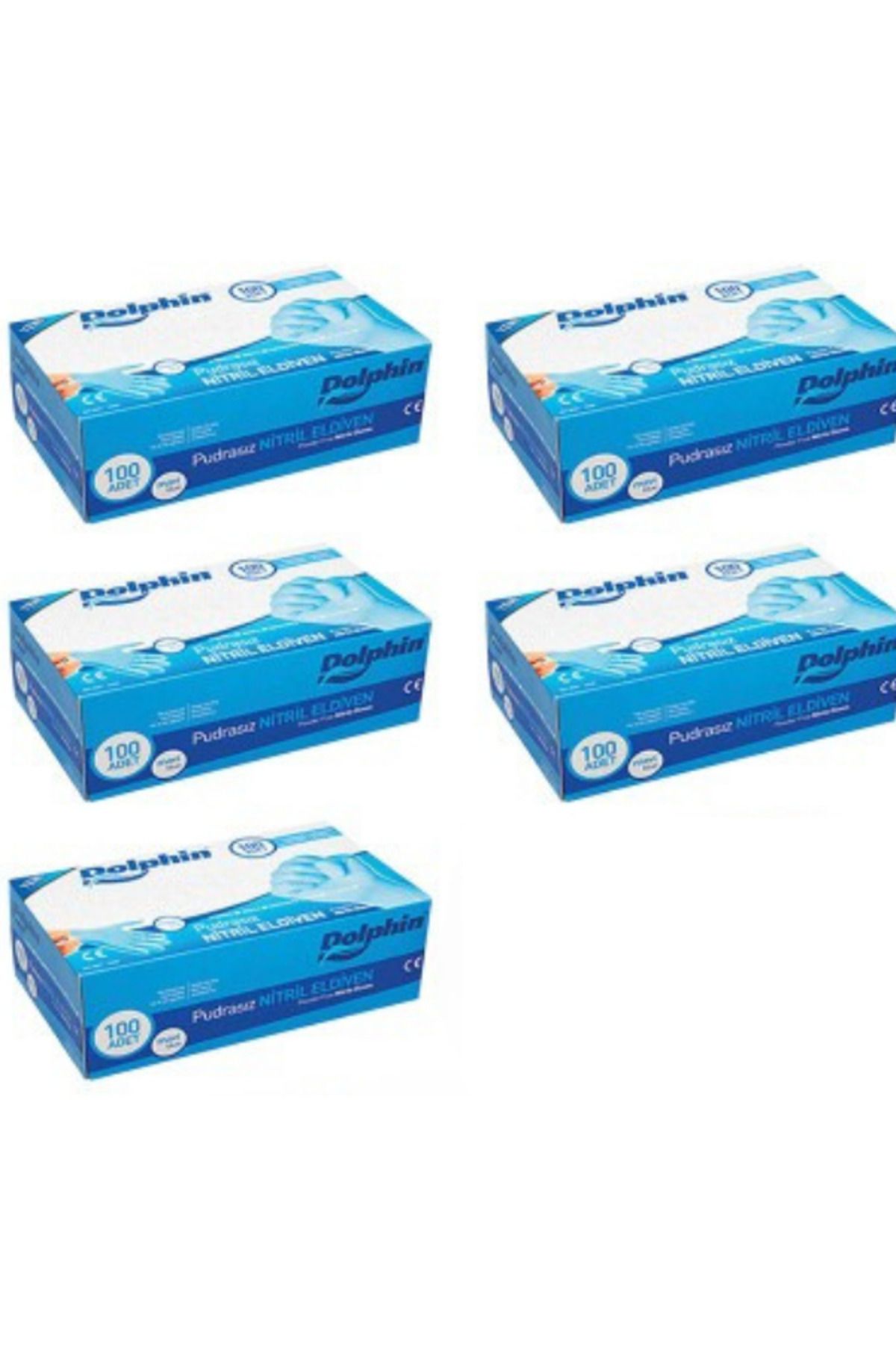 MEZ-PACK PUDRASIZ MAVİ NİTRİL MUAYENE L BEDEN ELDİVEN 100 ADETTEN 5 PAKET