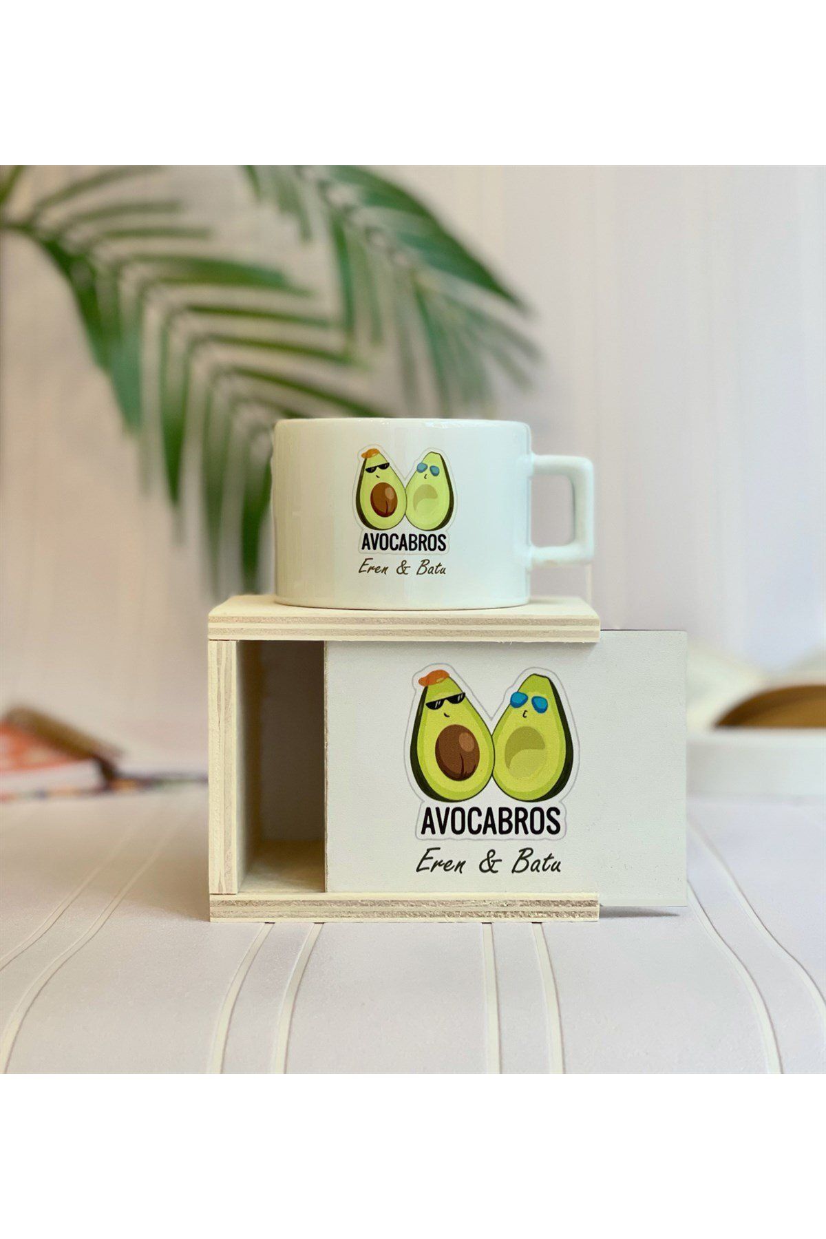 Gift Moda Kişiye Özel Bro Best Friends Forever Tasarımlı Kutulu Kupa
