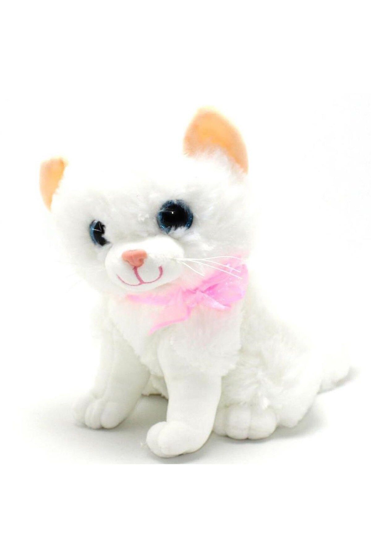 osman kızılkaya KZL Sesli Peluş Kedi 25 cm 76189 Beyaz