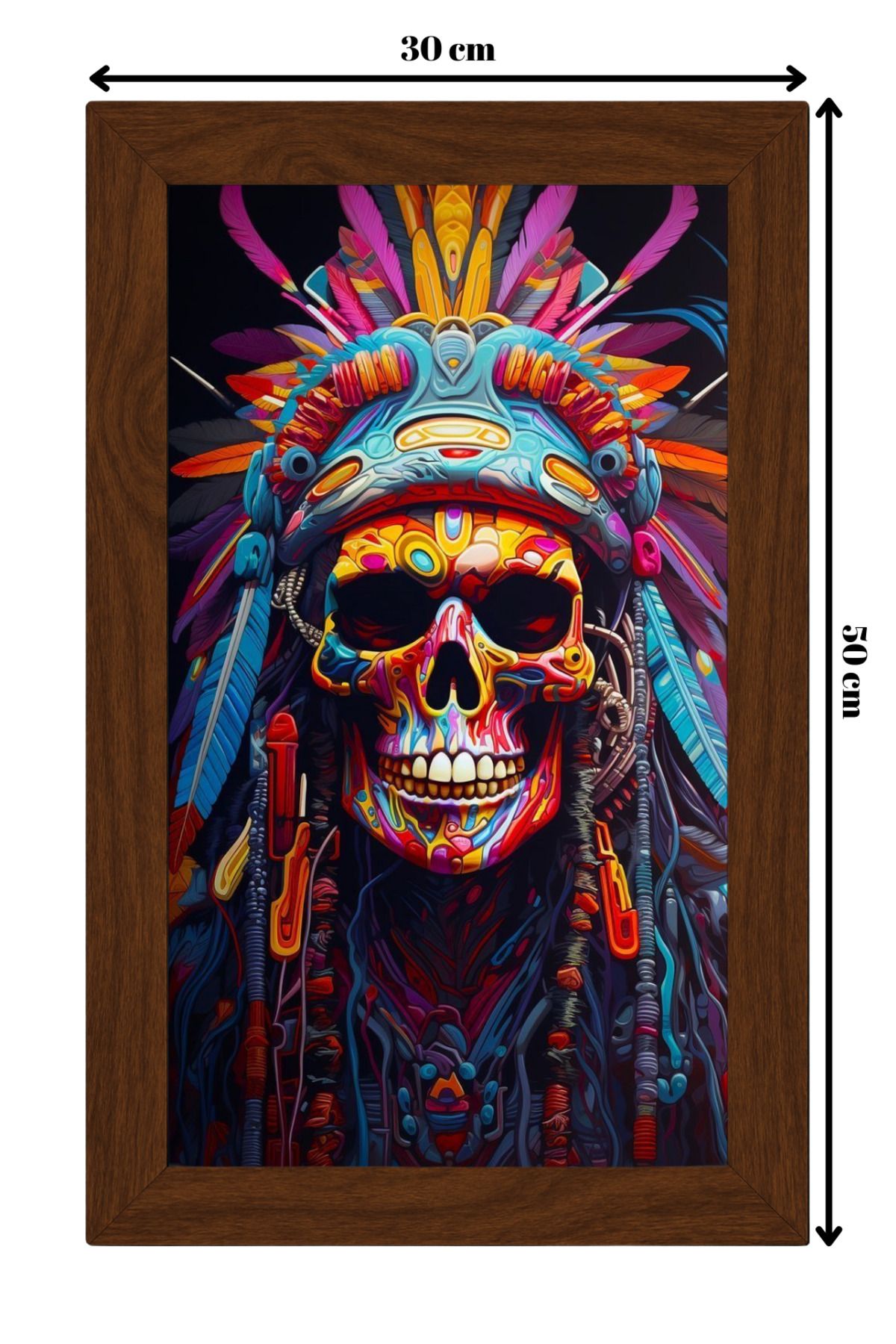 ColorCraft SERAMİK ÜZERİNE AHŞAP ÇERÇEVELİ 30x50cm TABLO NO:85