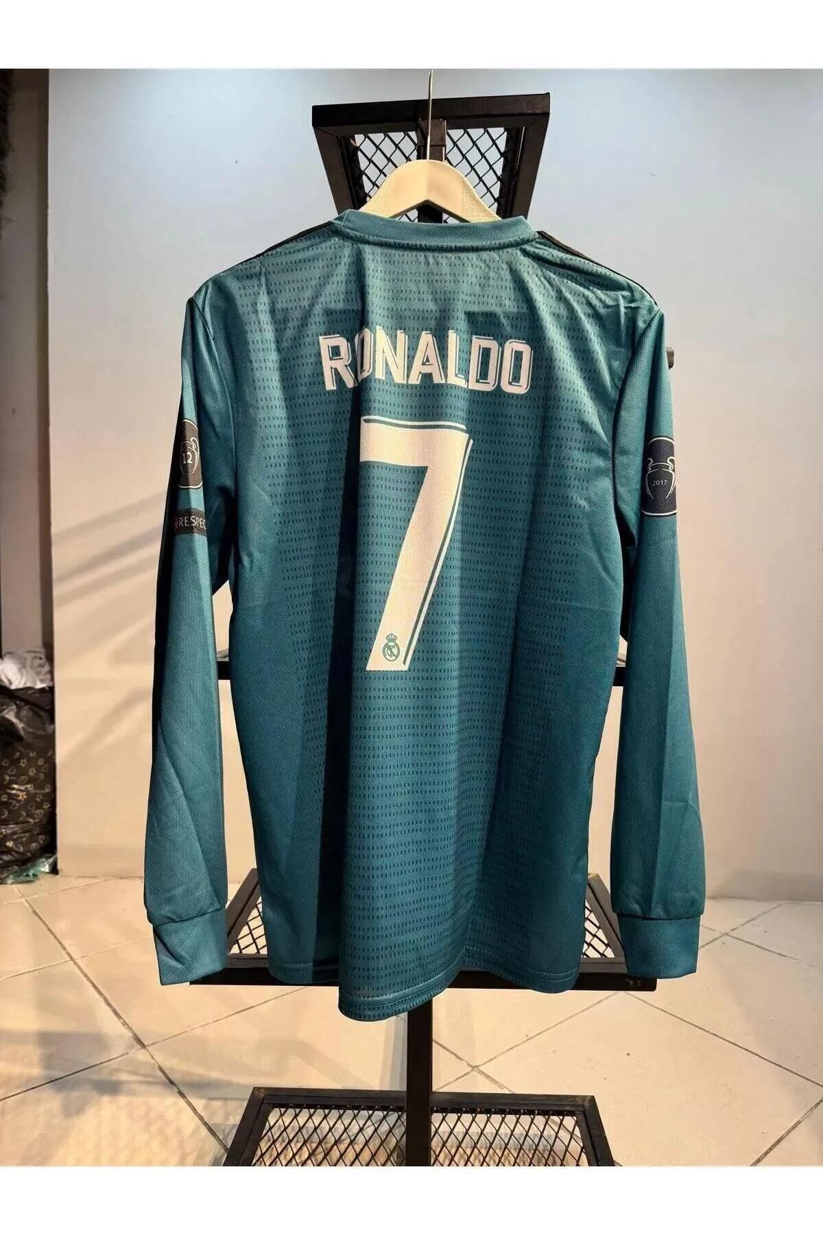 yenteks Ronaldo Uzun Kol Turkuaz Yetişkin Forması