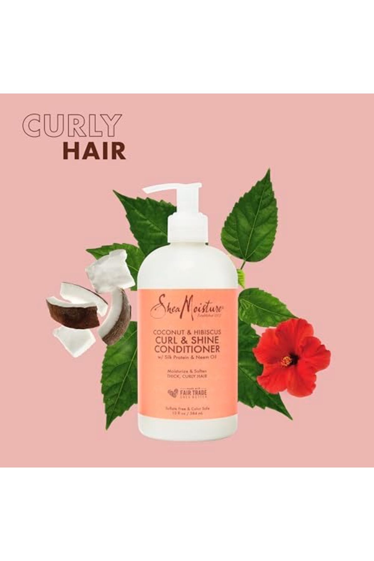 Shea Moisture-Shea Moisture Coconut & Hibiscus Curl & Shine Conditioner For Unisex, 384 ml 6