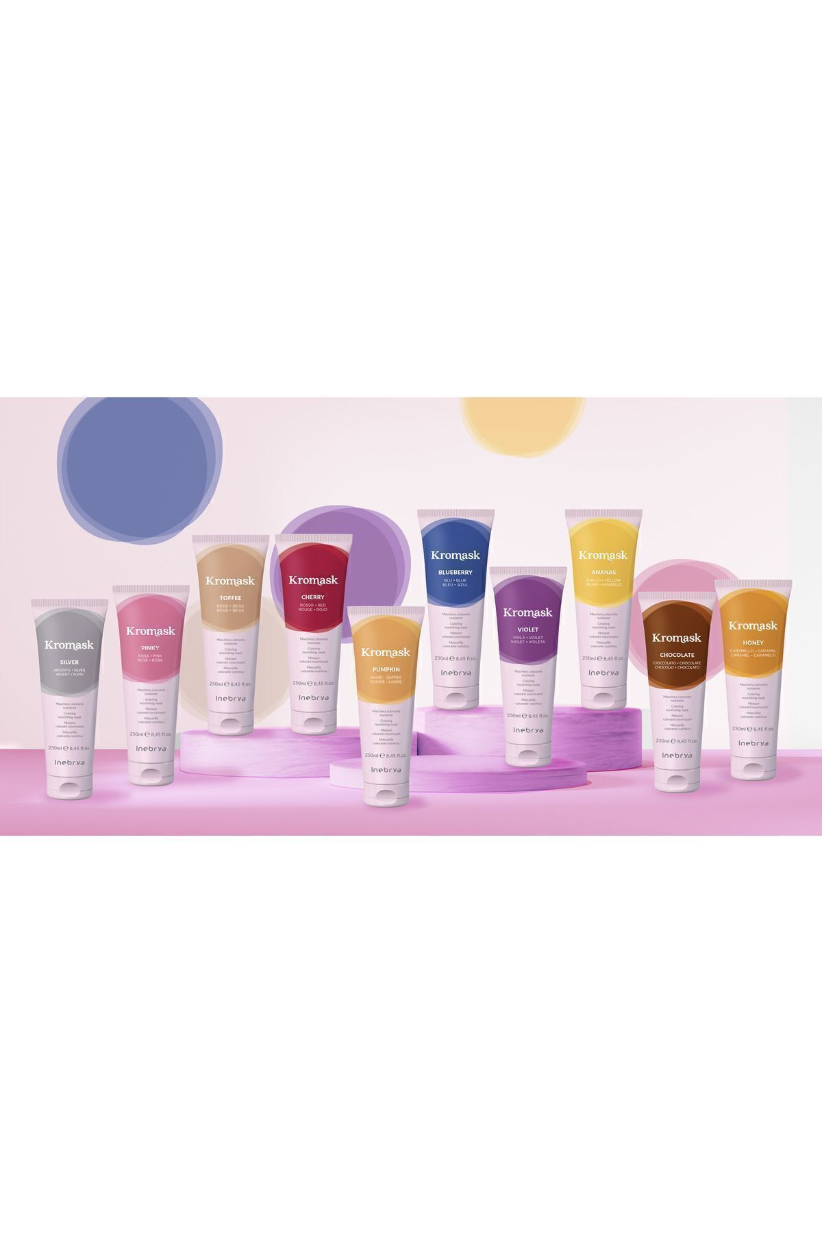 Inebrya-Kromask Chocolate 250 ml - Kromask Chocolate Brown Color Toning Care Mask 250 ml 3