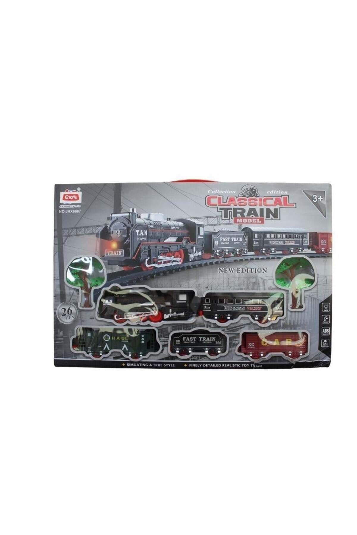 Ceren Ctoys JHX6687 Klasik Model Tren Seti 26 Parça