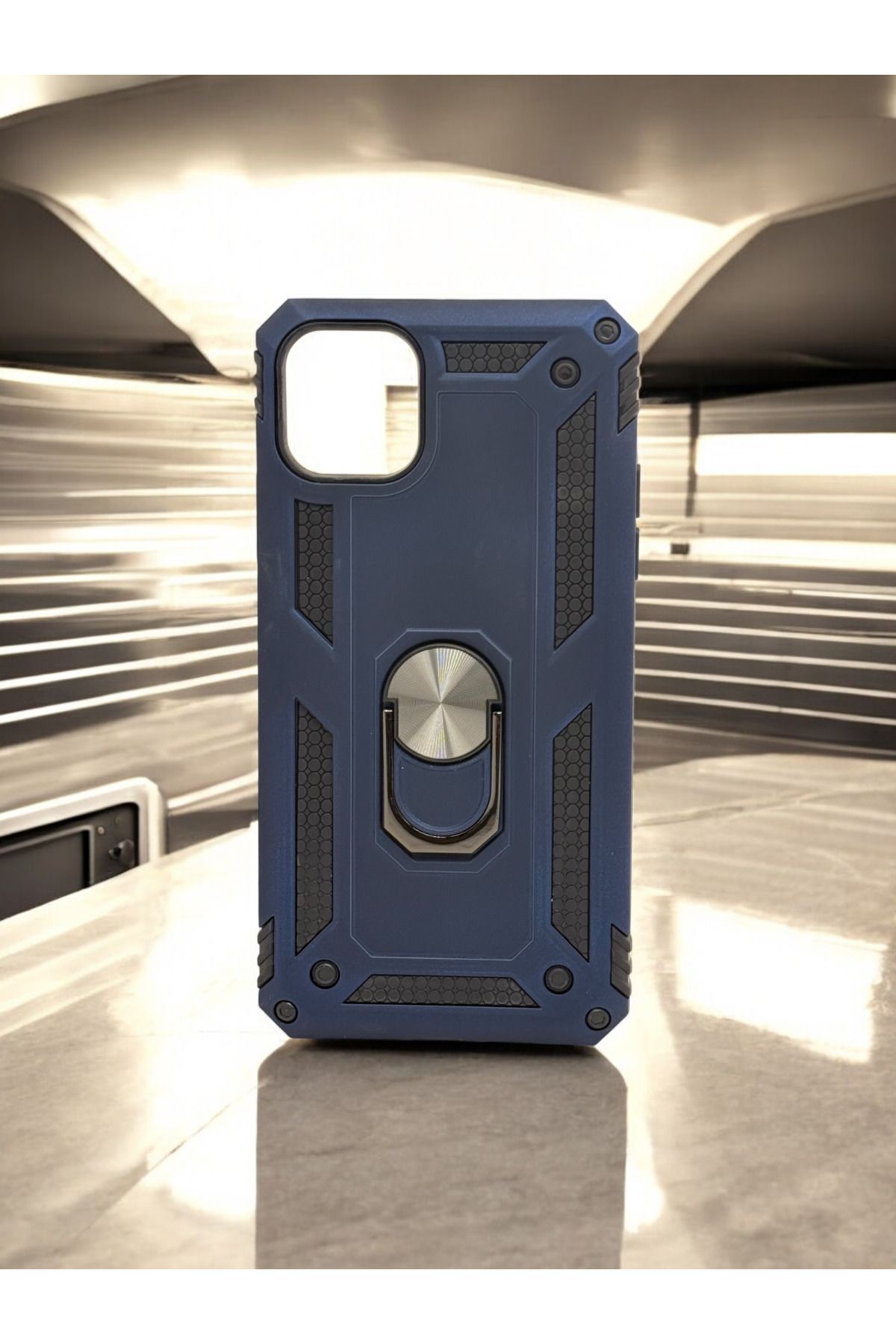 DUBİGOLD İPHONE 11 PRO MAX UYUMLU METAL YÜZÜKLÜ MIKNATISLI ZIRHLI TANK KILIF