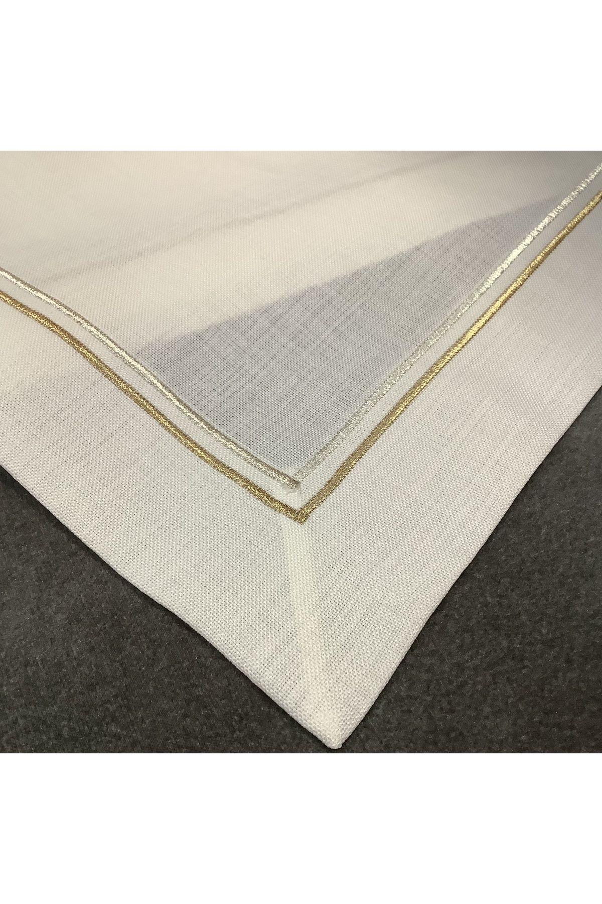OYA home Altın & Gümüş Sim Pikolu Masa Örtüsü - 160*260 cm