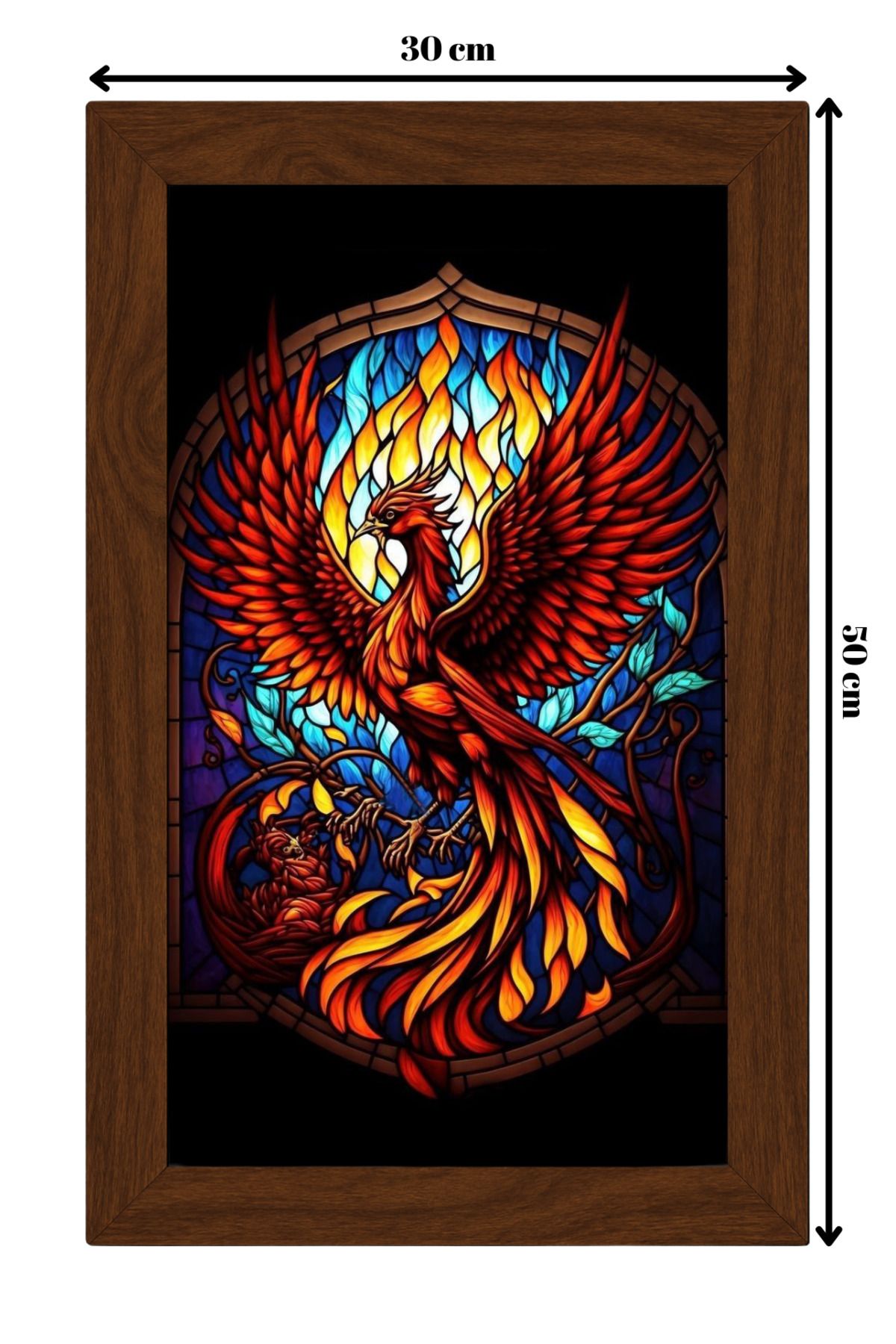 ColorCraft SERAMİK ÜZERİNE AHŞAP ÇERÇEVELİ 30x50cm TABLO NO:103