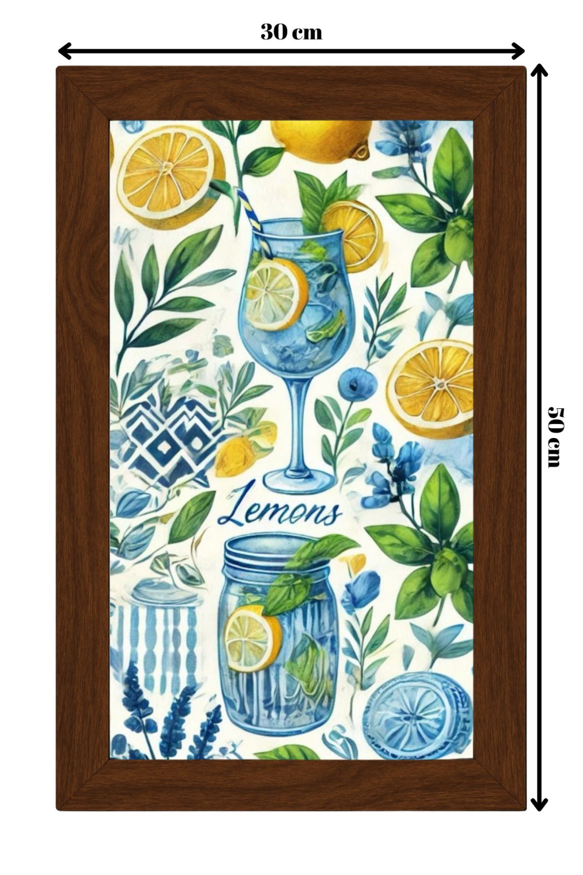ColorCraft SERAMİK ÜZERİNE AHŞAP ÇERÇEVELİ 30x50cm TABLO NO:57