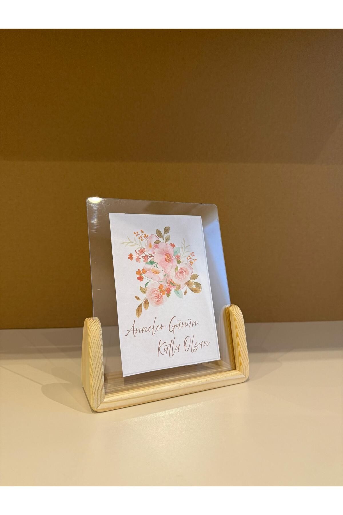 NO ON ATÖLYE-Mother's Day Solid Handmade Plexiglass Frame (with Card) 2
