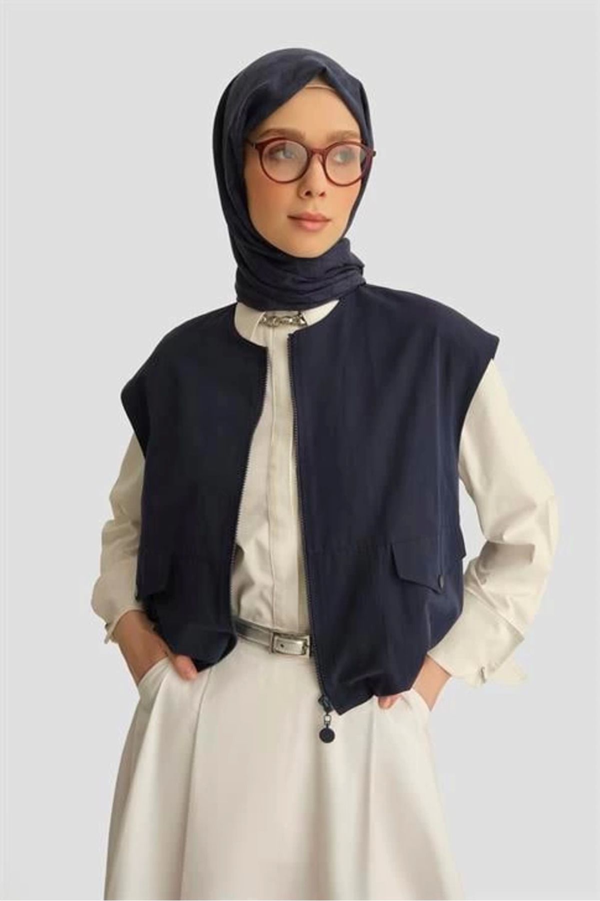 aradimtaradim Armine Bomber Yelek 25Y4504 Lacivert