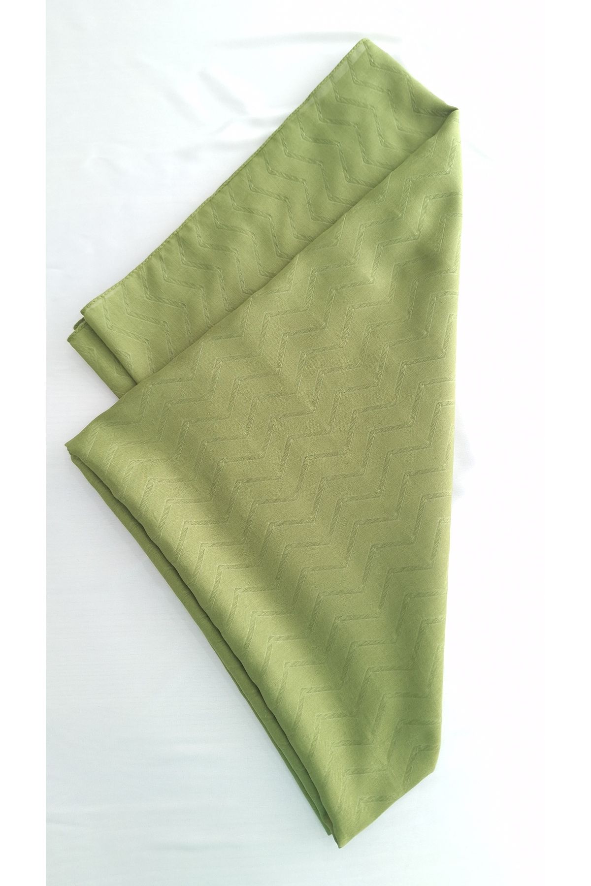 Lavena scarfs Bambu Jakar Zikzak Desen Şal - Yeşil