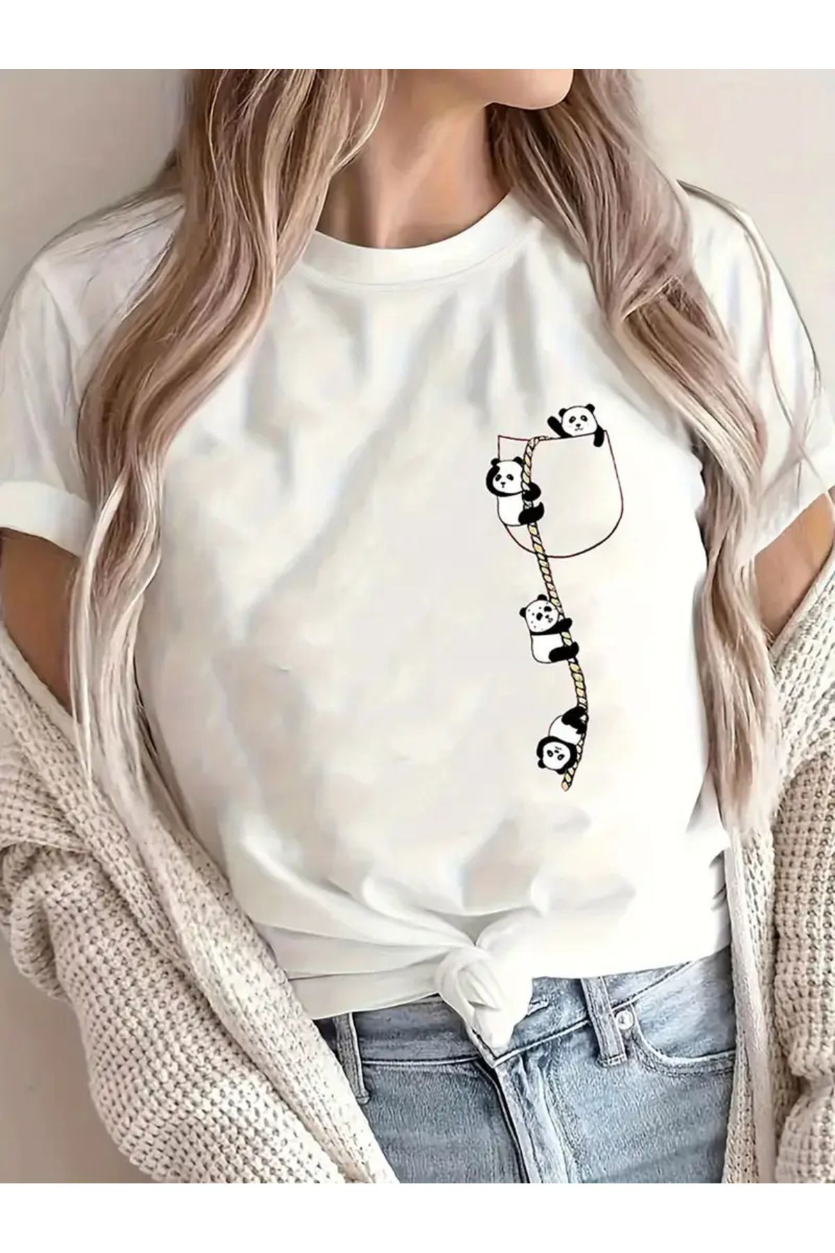 AEMİ Unisex Baskılı %100 Pamuk Oversize T-shirt