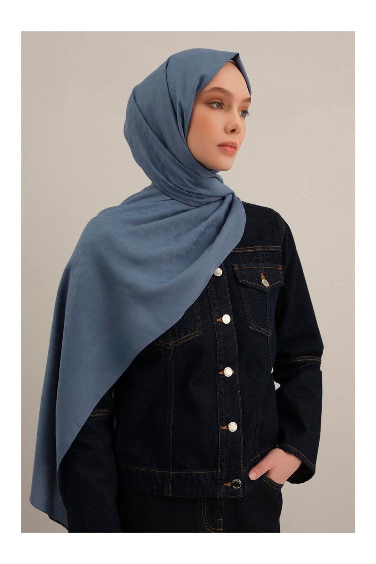 Armine Link Desen Bambu Cotton Şal
