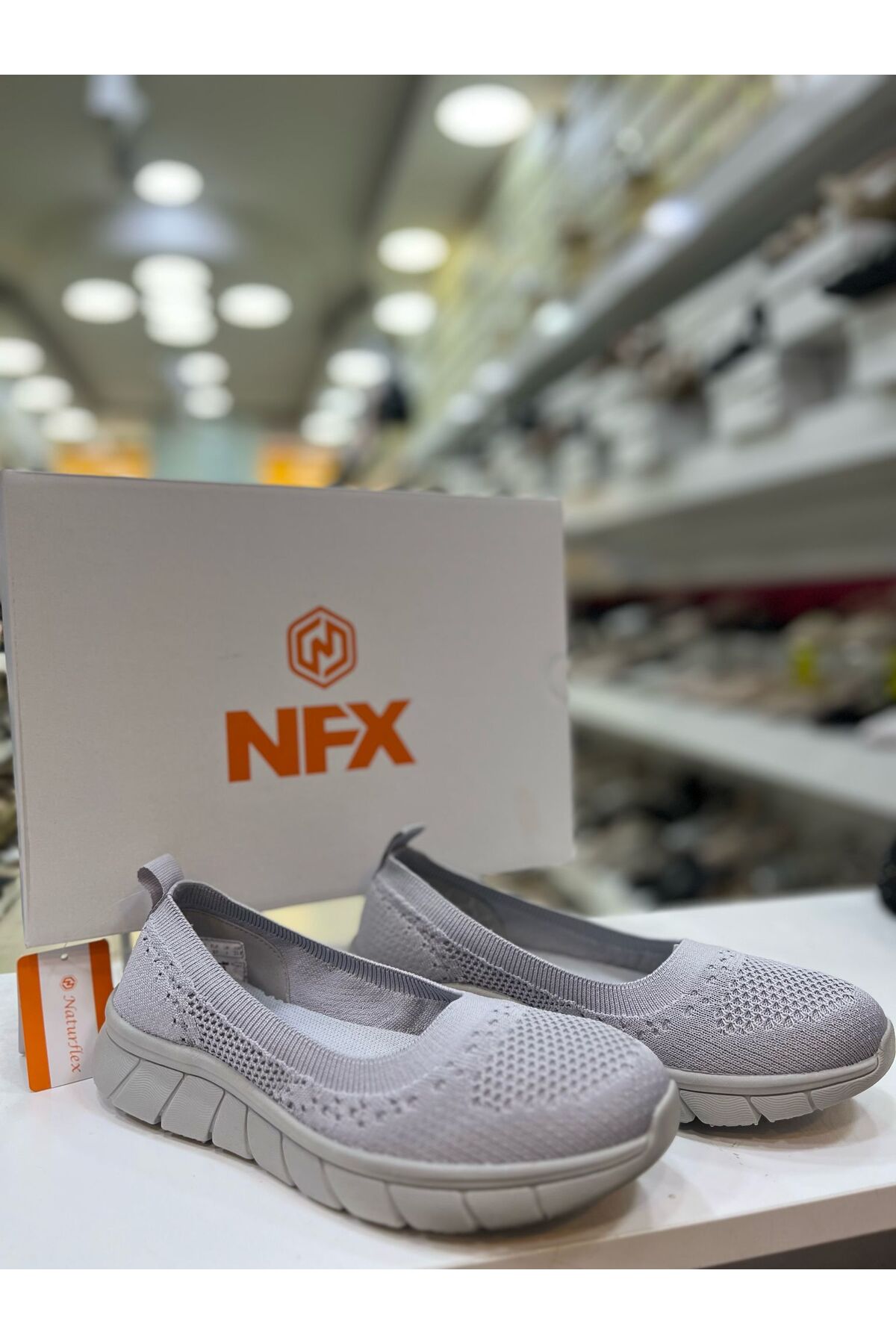 NFX KADIN ORTOPEDİK KEMİK ÇIKINTISI İÇİN ÖZEL SPOR AYAKKABI — خاکستری NFX-3459 — تصویر 3 از 3