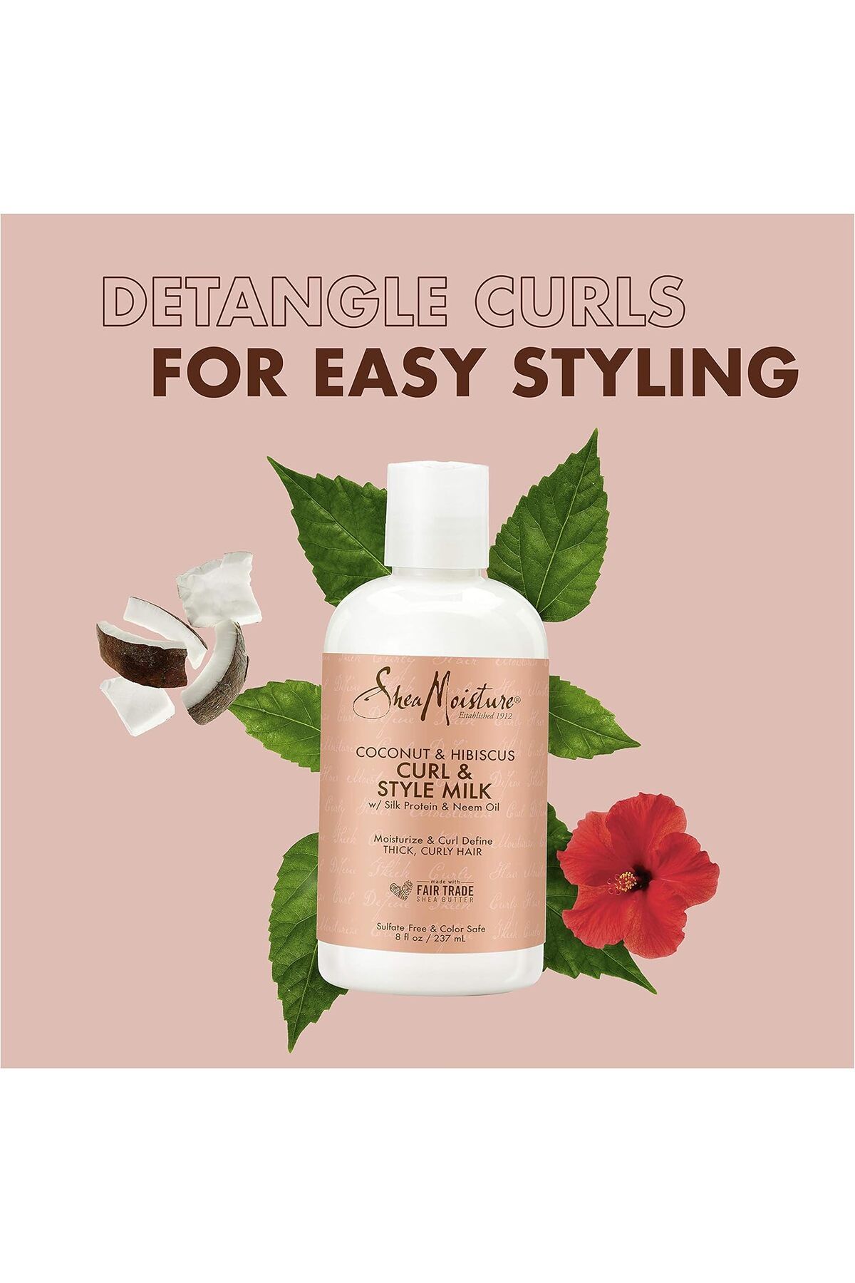 Shea Moisture-SHEA MOISTURE Coconut & Hibiscus Curl & Style Milk 240ml 5