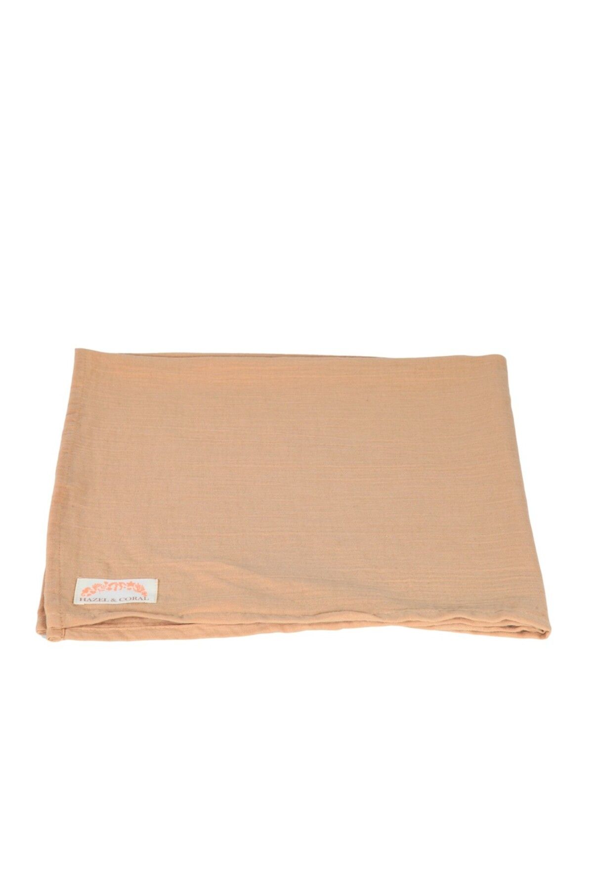 Hazel Coral 2 Katlı Müslin Bebek Örtüsü & Battaniyesi Bej