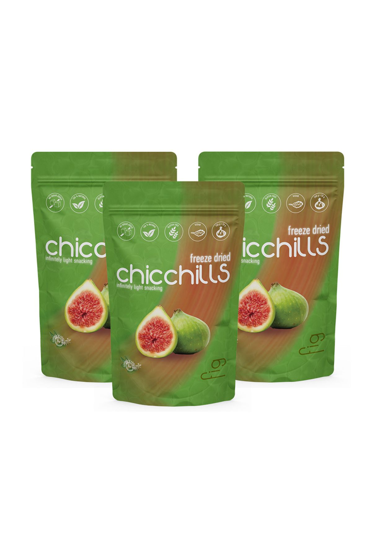 Chicchills Dondurularak Kurutulmuş Incir - Freeze Dried Incir 30g X 3