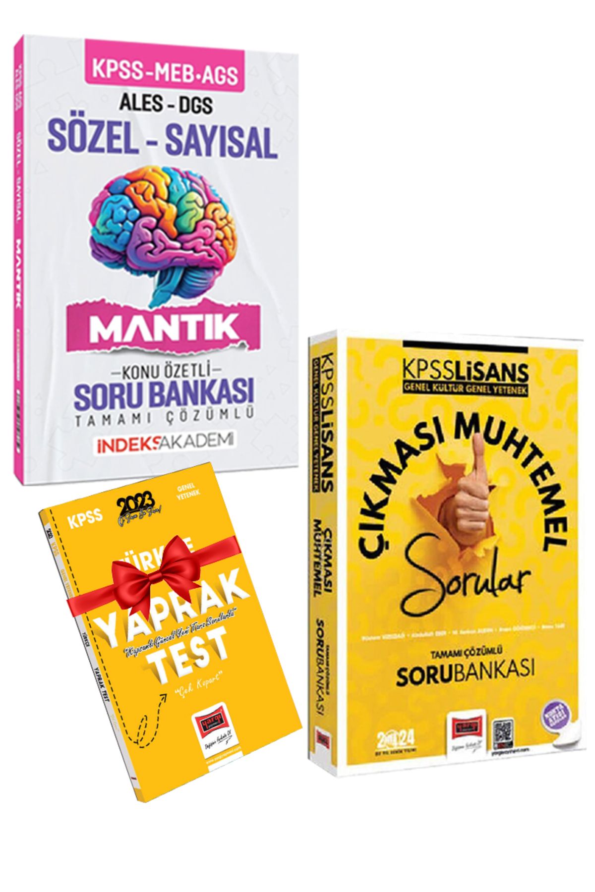 İndeks Akademi KPSS-ALES-DGS-MEB AGS Sayısal Sözel Mantık Soru B.-Çıkması M. S.-Hediye