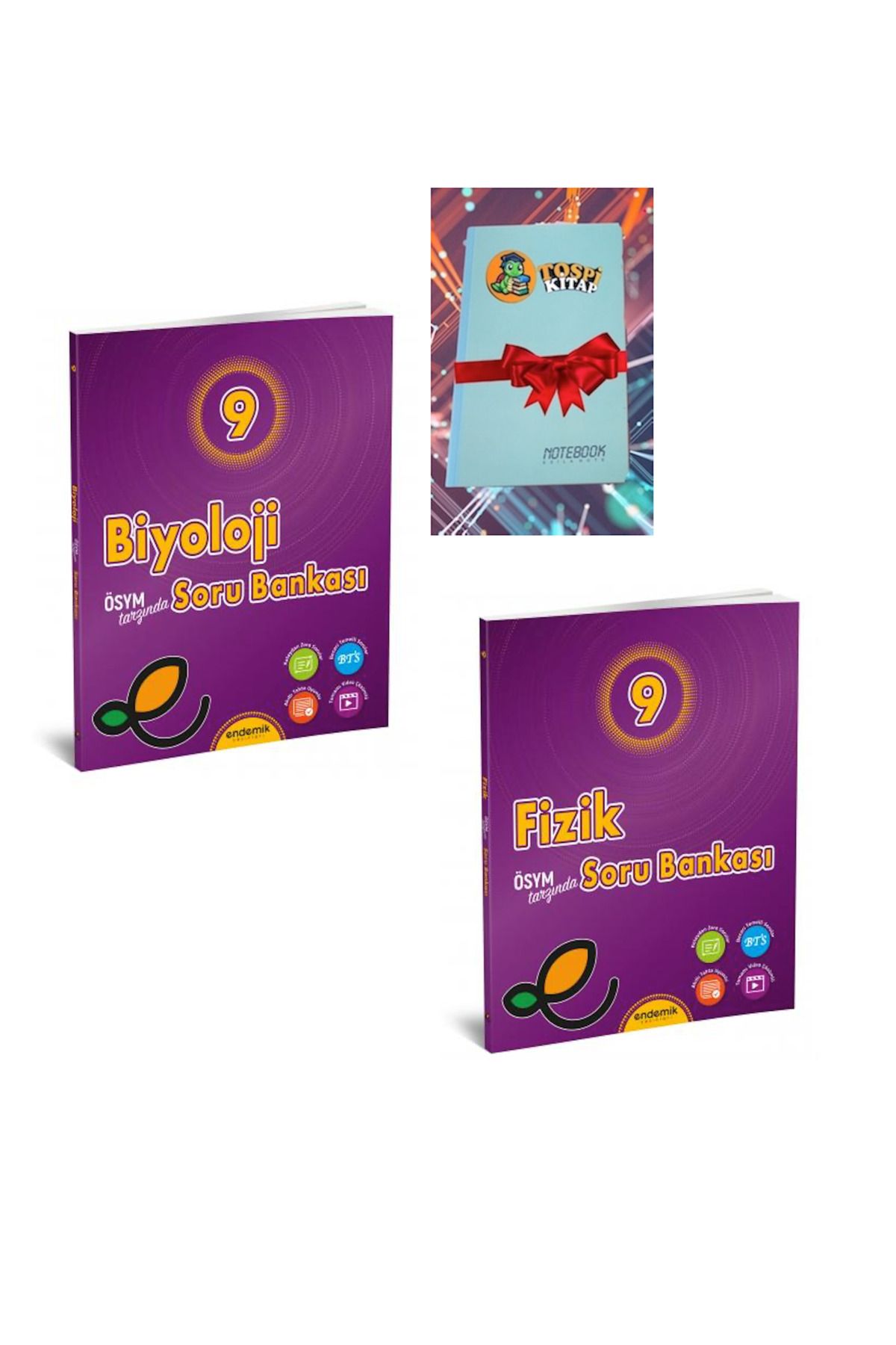Karma Kitaplar 9.Sınıf FİZİK + BİYOLOJİ Soru Bankası- Yeni (DEFTER HEDİYELİ)