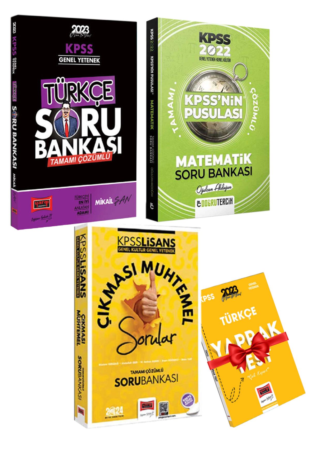 Yargı Yayınları KPSS Türkçe- Matematik Soru B.-Çıkması Muhtemel Sorular-Hediye