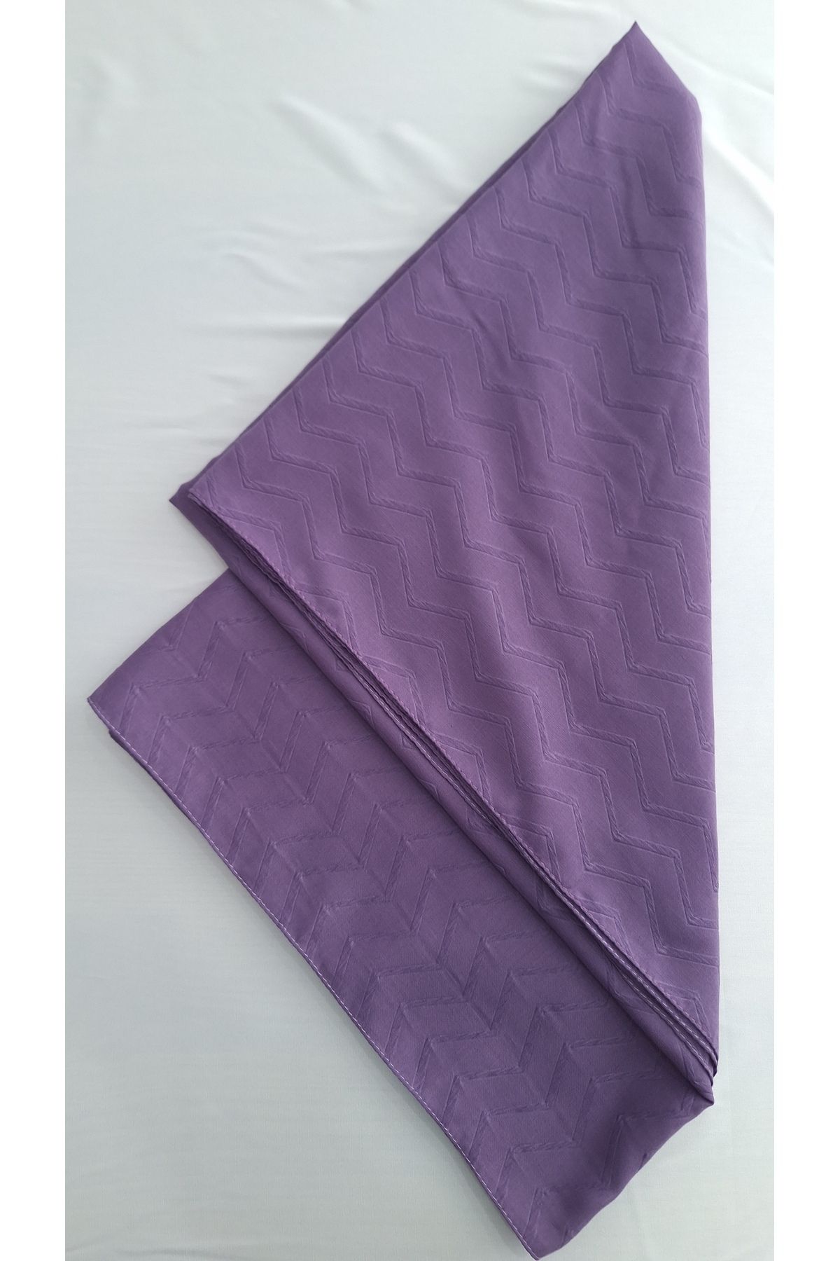 Lavena scarfs Bambu Jakar Zikzak Desen Şal - Lila