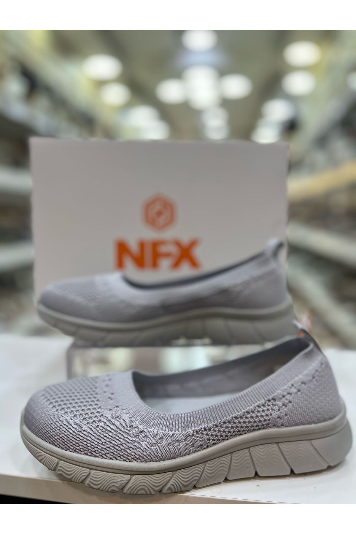 NFX KADIN ORTOPEDİK KEMİK ÇIKINTISI İÇİN ÖZEL SPOR AYAKKABI — خاکستری NFX-3459 — تصویر 2 از 3
