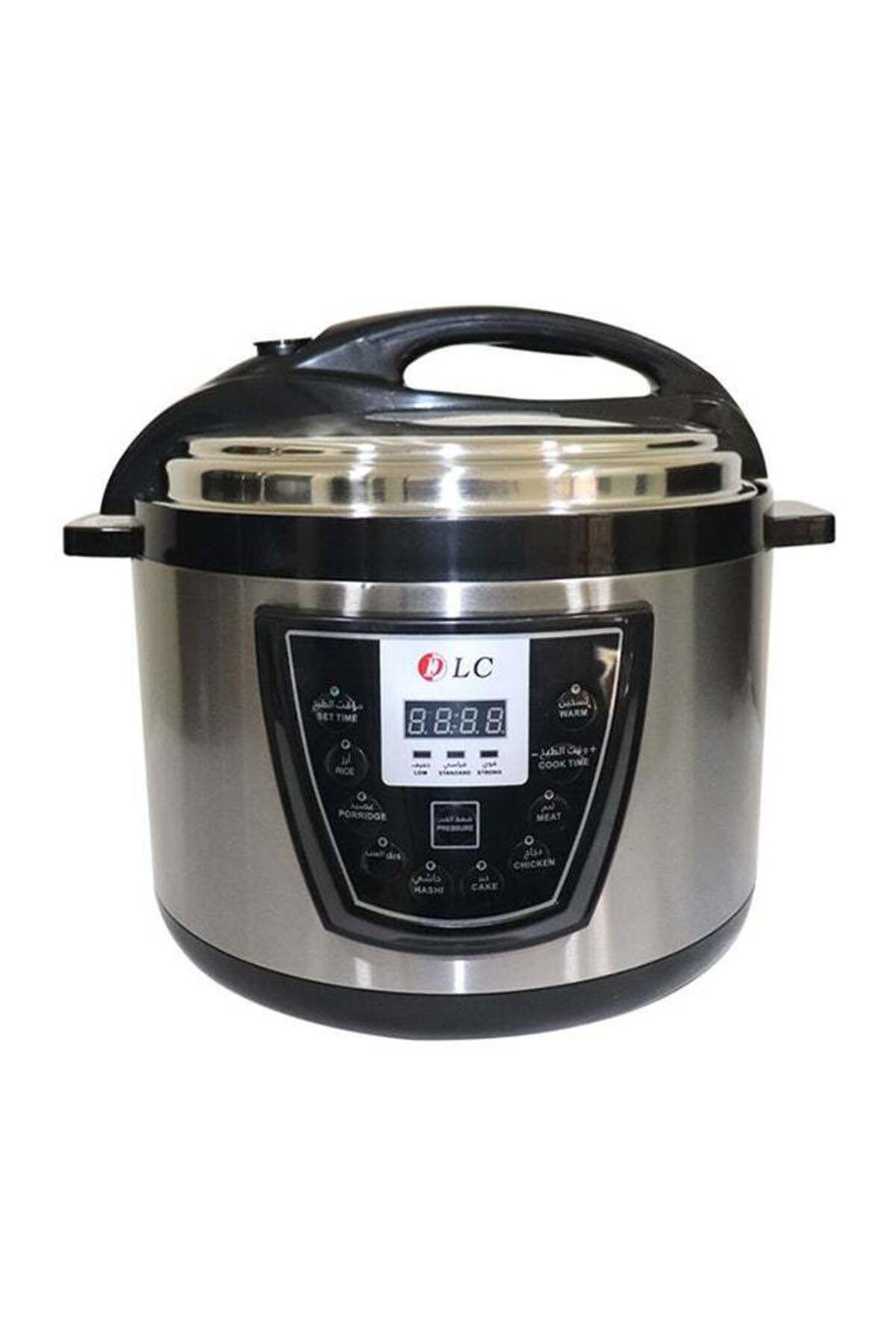 قدر ضغط كهربائي ١٢ لتر ١٥٠٠ واط DLC-٣٠٢٢ فضي/أسود