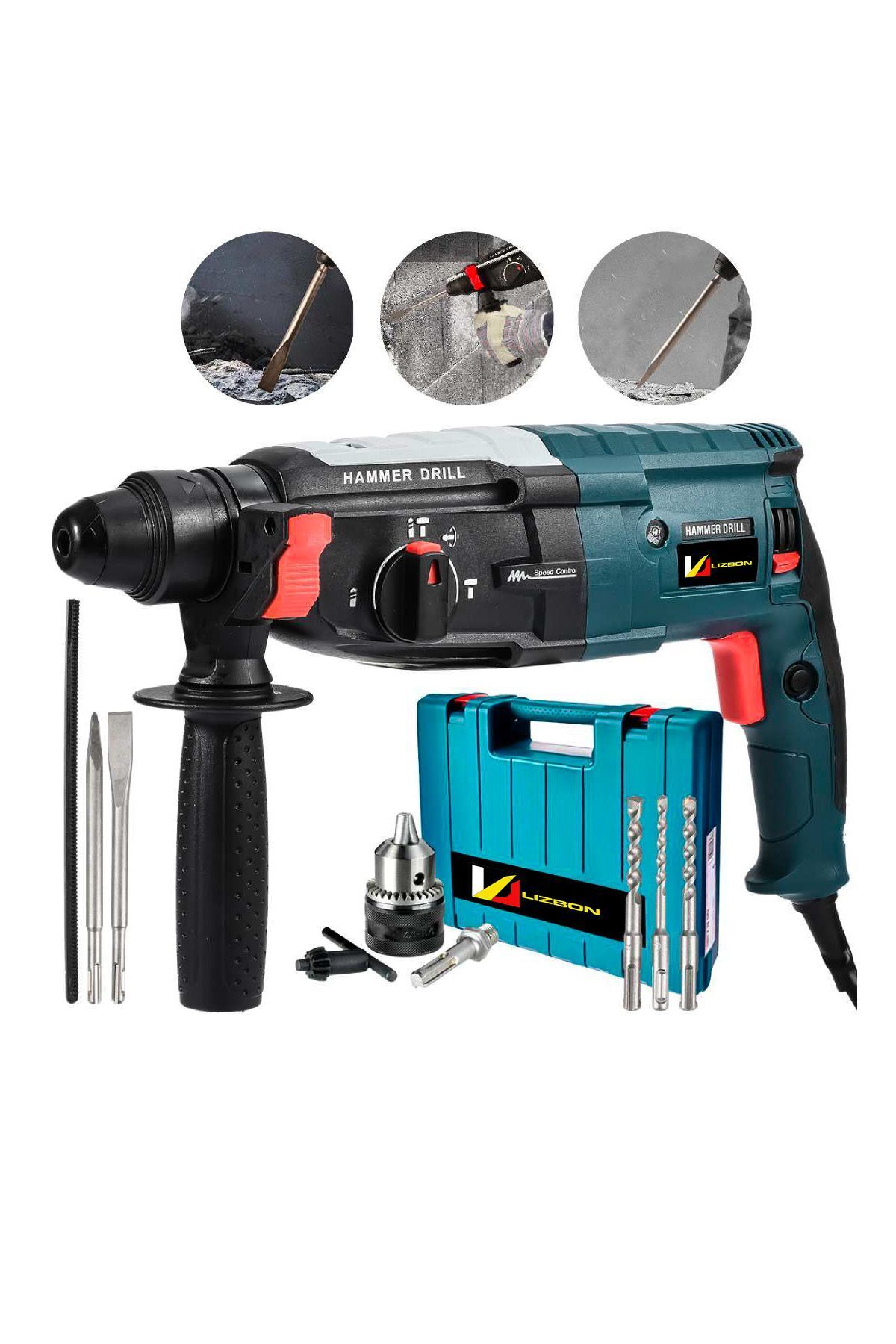 teknotrust Metal Şanzıman Darbeli Matkap Kırıcı Delici Hilti 2-28mm