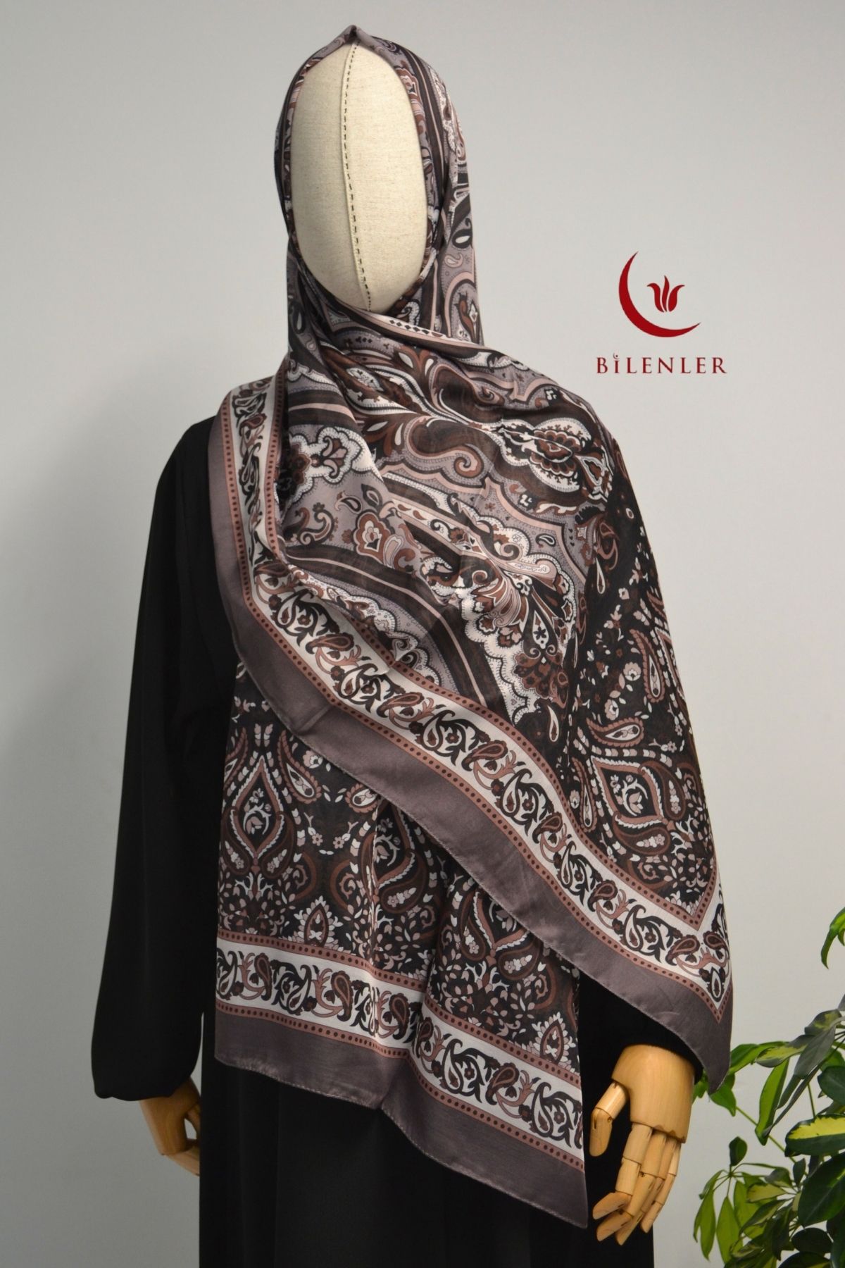 Bilenler Etnik Desenli Pamuklu Şal – 70x190 cm