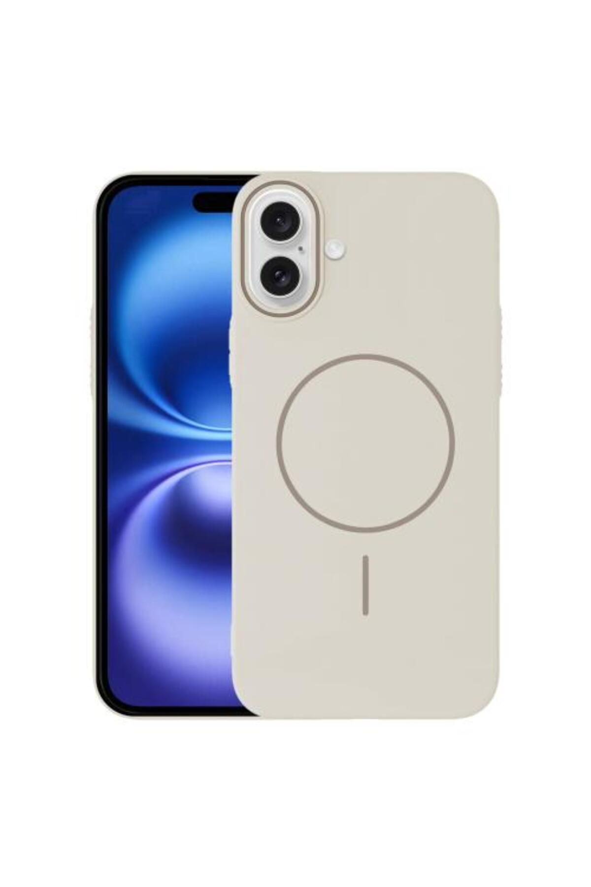 Teleplus iPhone 16 Plus Kılıf Manyetik Şarj Özellikli IC GLS Lansman Leke Tutmaz Kapak