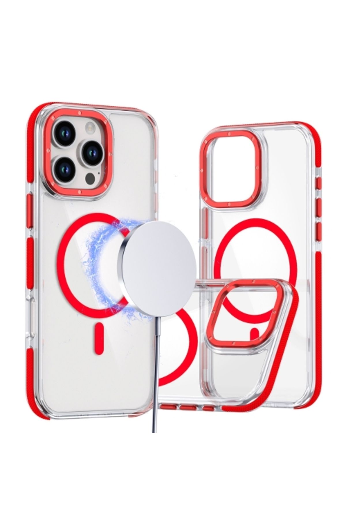 Teleplus iPhone 16 Pro Max Kılıf Manyetik Şarj Özellikli PX Acrylic Hybrid TPU Kapak