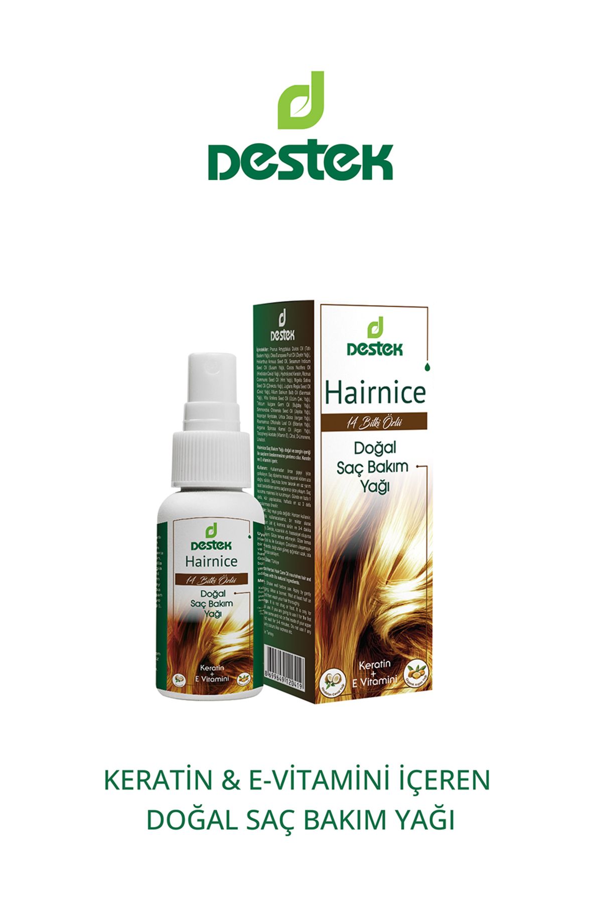 Doğal Saç Bakım Yağı 150 ml (BİBERİYE, ORGANİK ARGANLI 14 KARIŞIMLI)