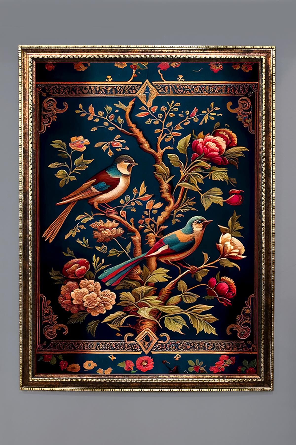 Doruklar Home Collection Dekoratif Modern Desenli Çerçeveli Duvar Tablosu 50x70cm RÜYA05