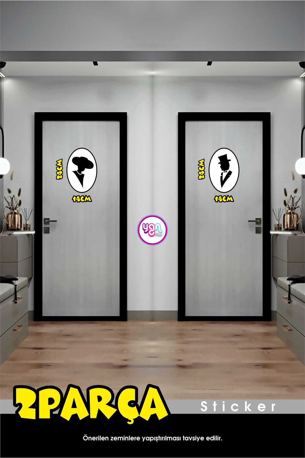 YGNPLUS WC TUVALET - LAVABO ÖNÜ STİCKER 2 PARÇA 24X14CM