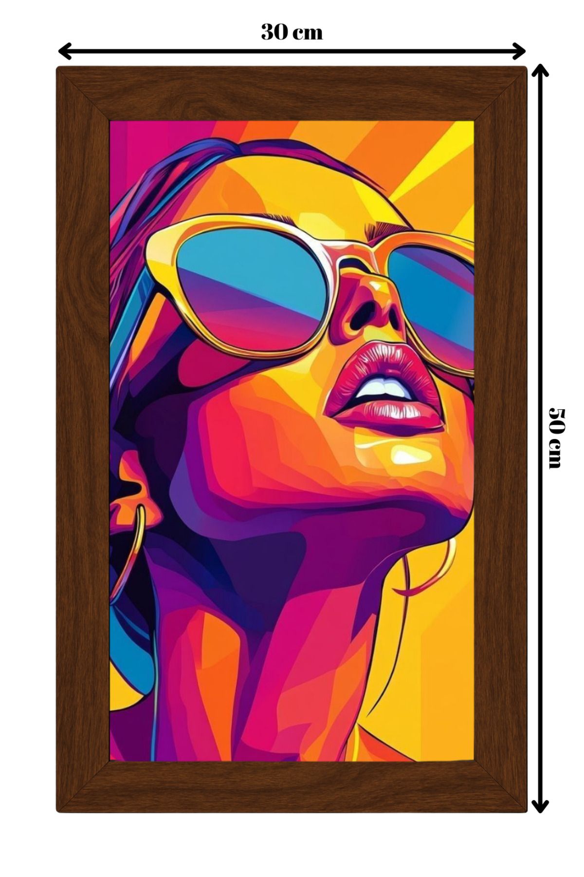 ColorCraft SERAMİK ÜZERİNE AHŞAP ÇERÇEVELİ 30x50cm TABLO NO:31
