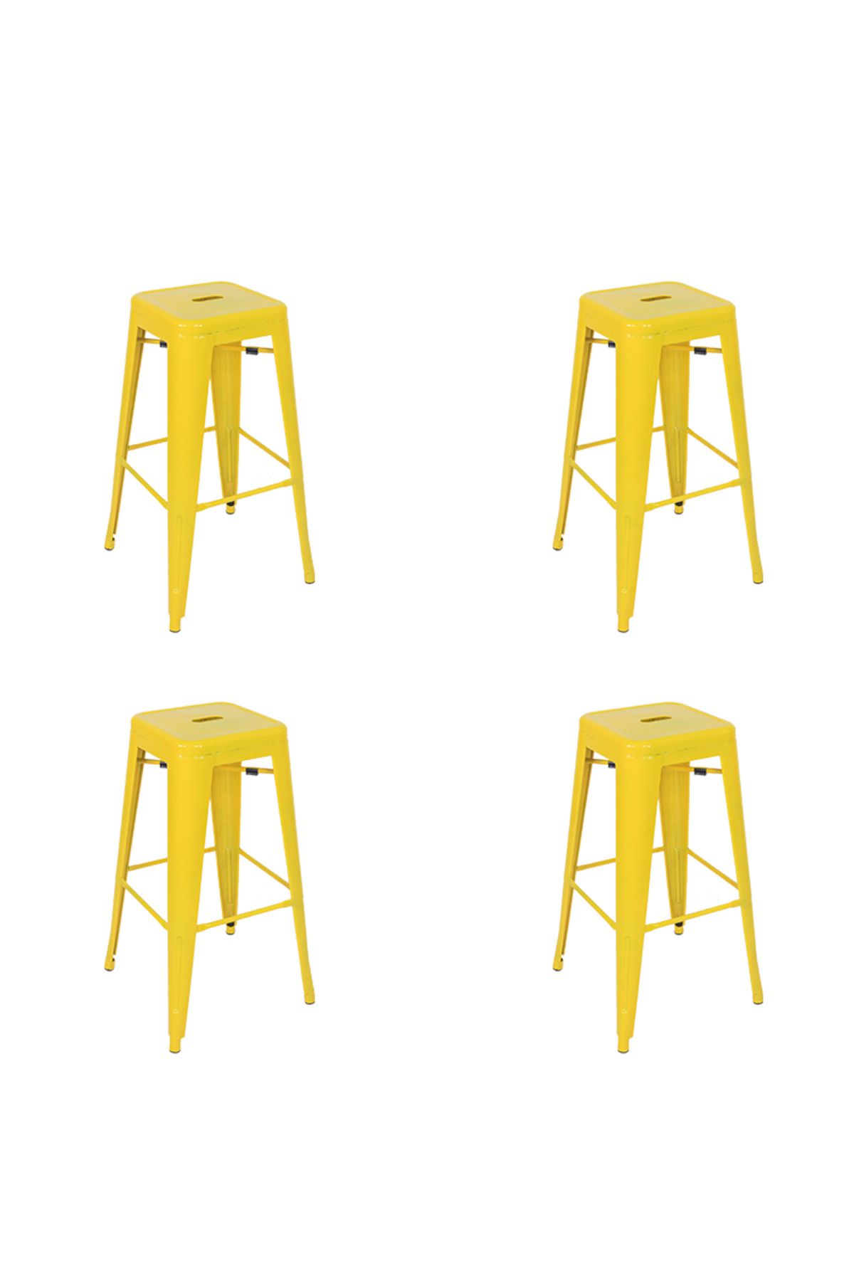 Komposan Tolix Metal Bar Tabure(4 Adet)