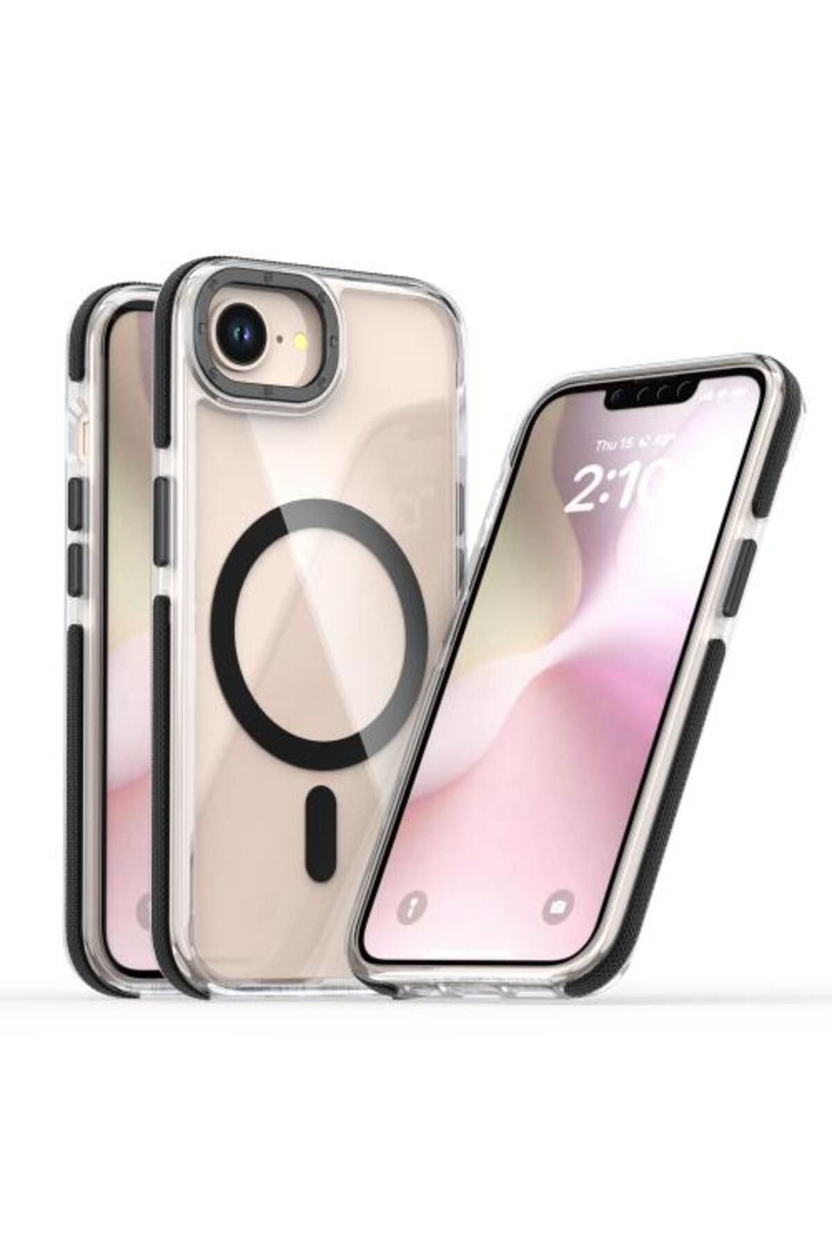 Teleplus iPhone 16E Kılıf Manyetik Şarj Özellikli PX Acrylic Hybrid TPU Kapak