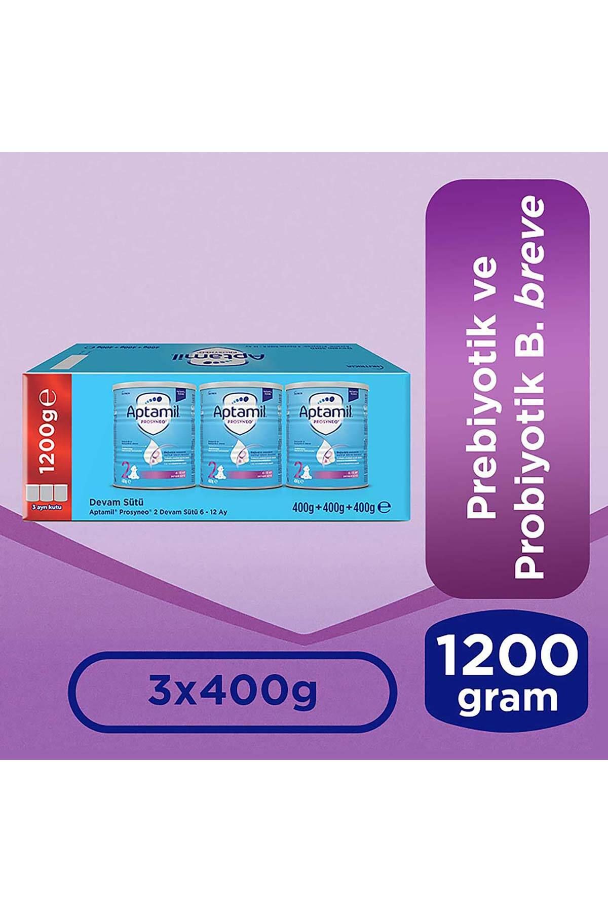 Aptamil 2 Devam Sütü Prosyneo 6-12 Ay 400 gr X 3 Adet