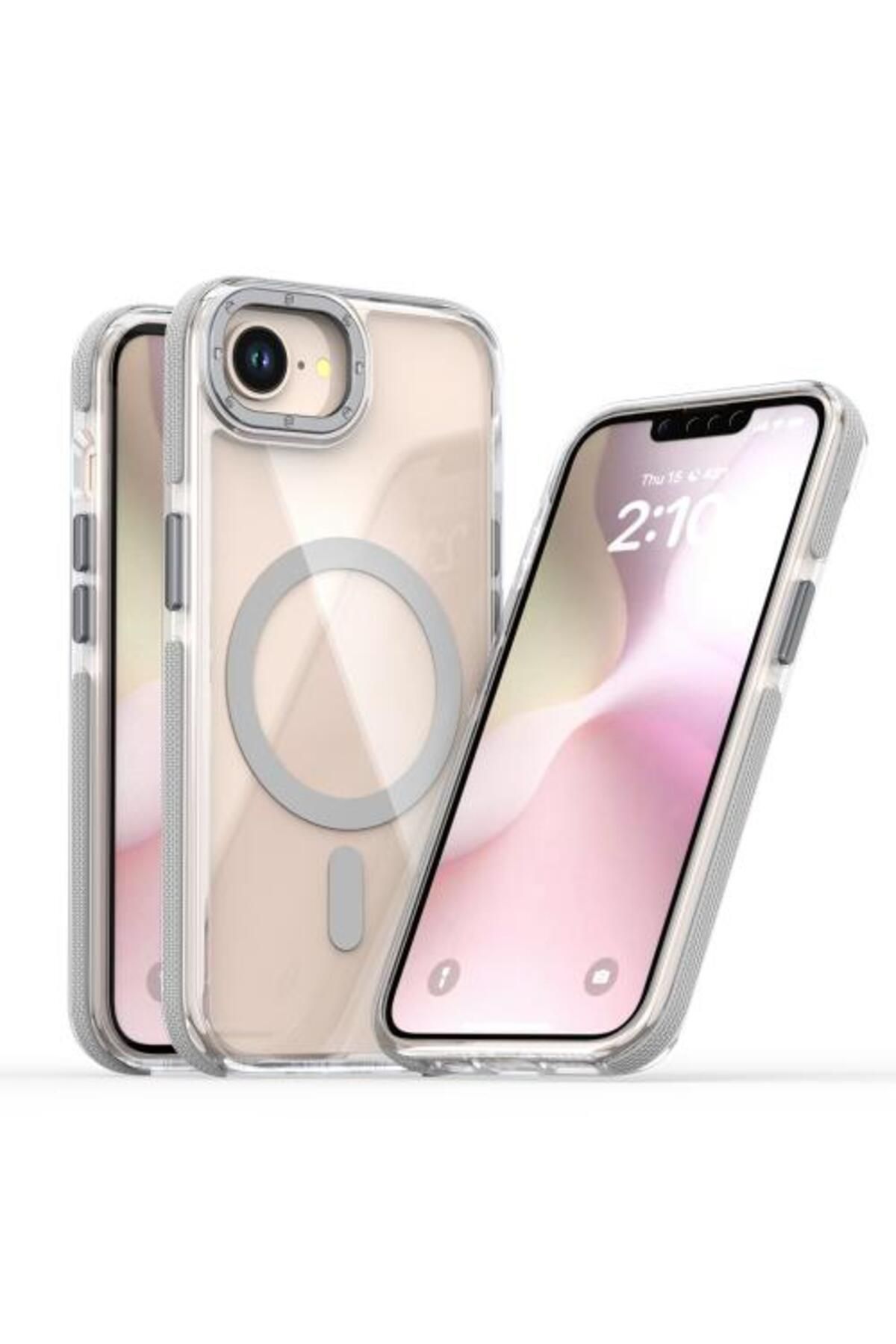 Teleplus iPhone 16E Kılıf Manyetik Şarj Özellikli PX Acrylic Hybrid TPU Kapak